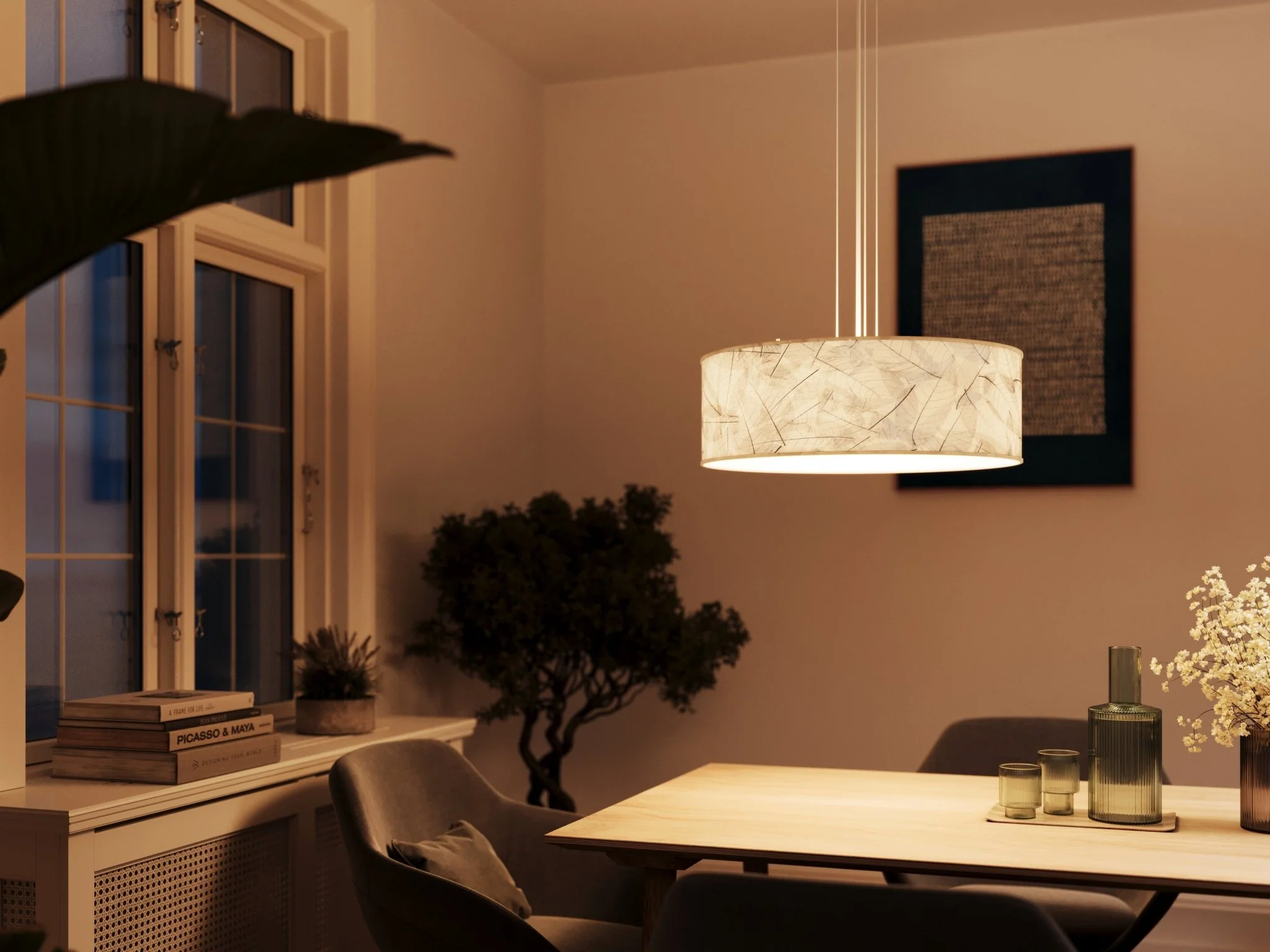 Discus Hängelampe Blättern