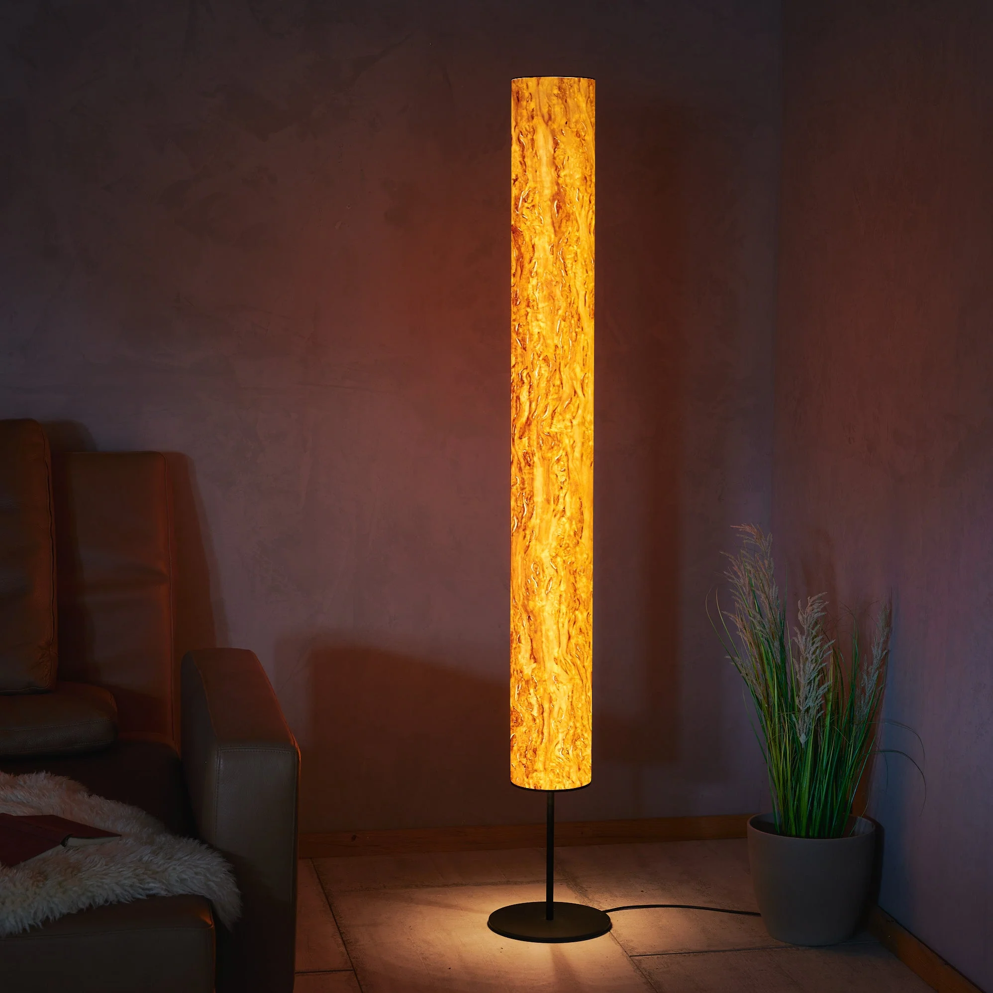 Arbor Stehlampe Birke Maser