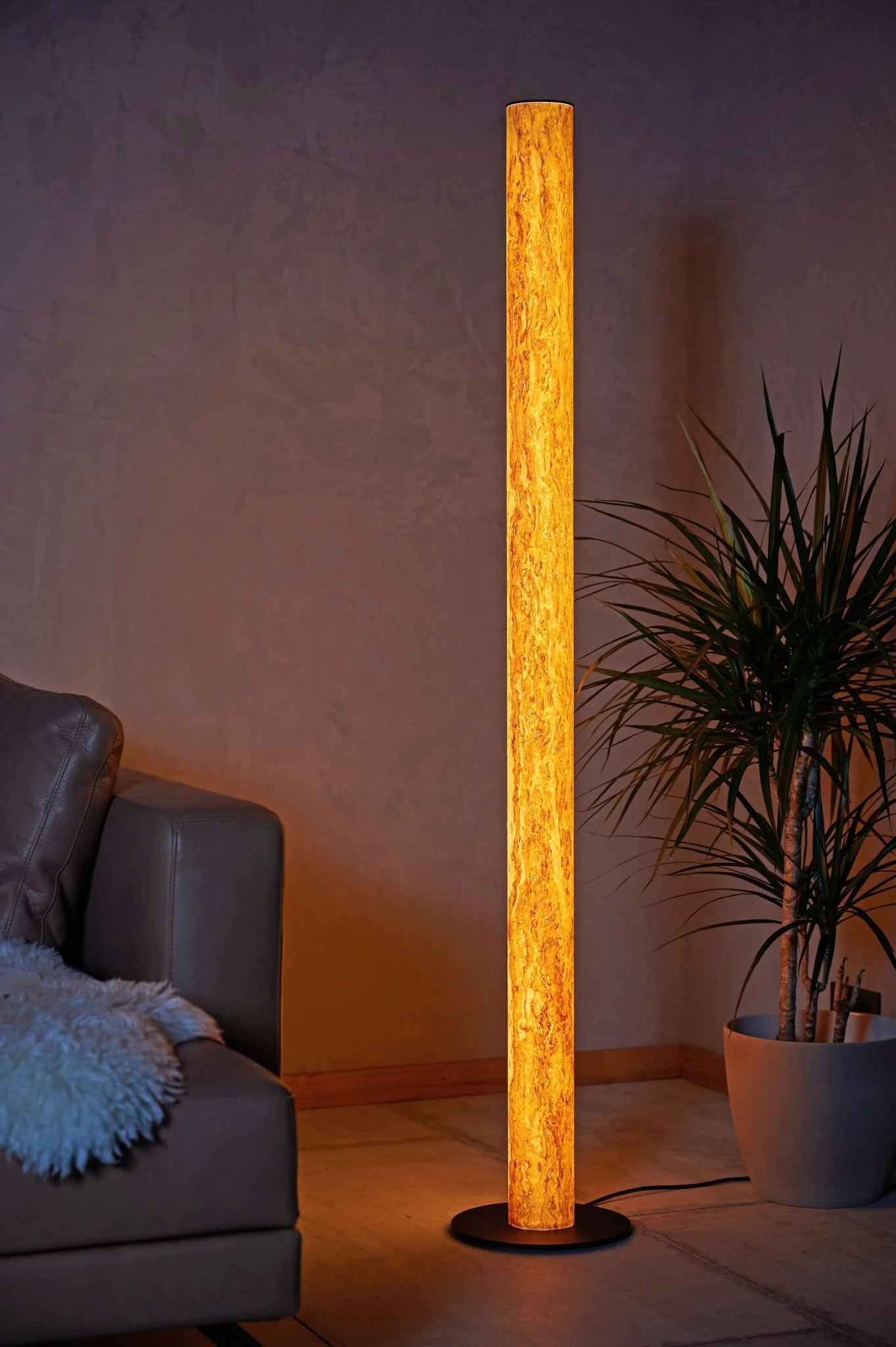 Gracia Stehlampe Birke Maser - ohne Stab