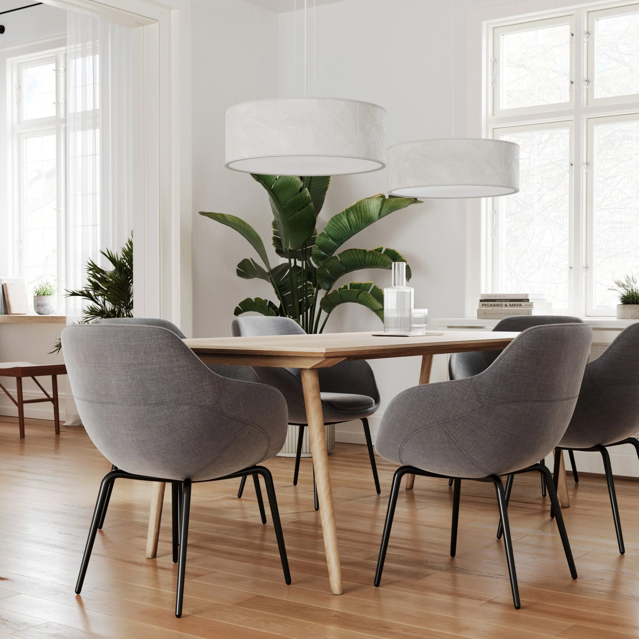 Discus Hängelampe Blättern