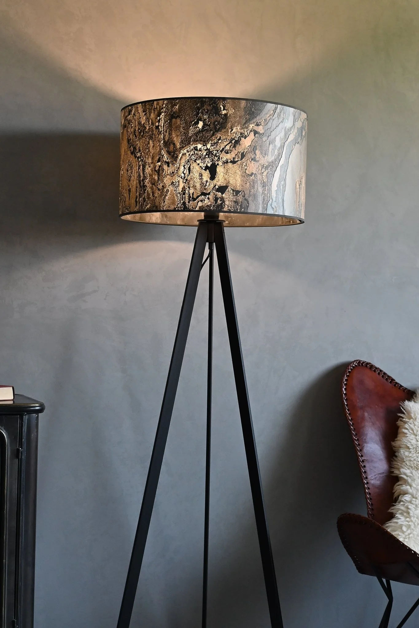 Atticus Stehlampe Schiefer Anthrazit