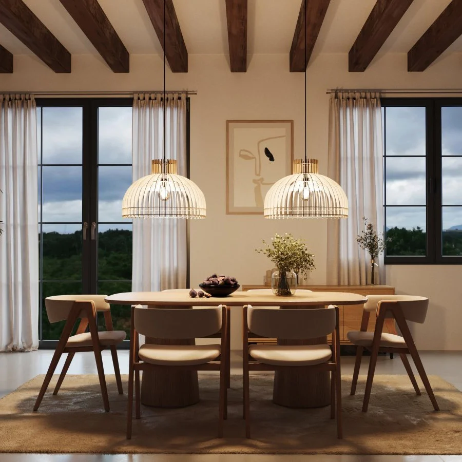 Holz Hängelampe Modell Bella