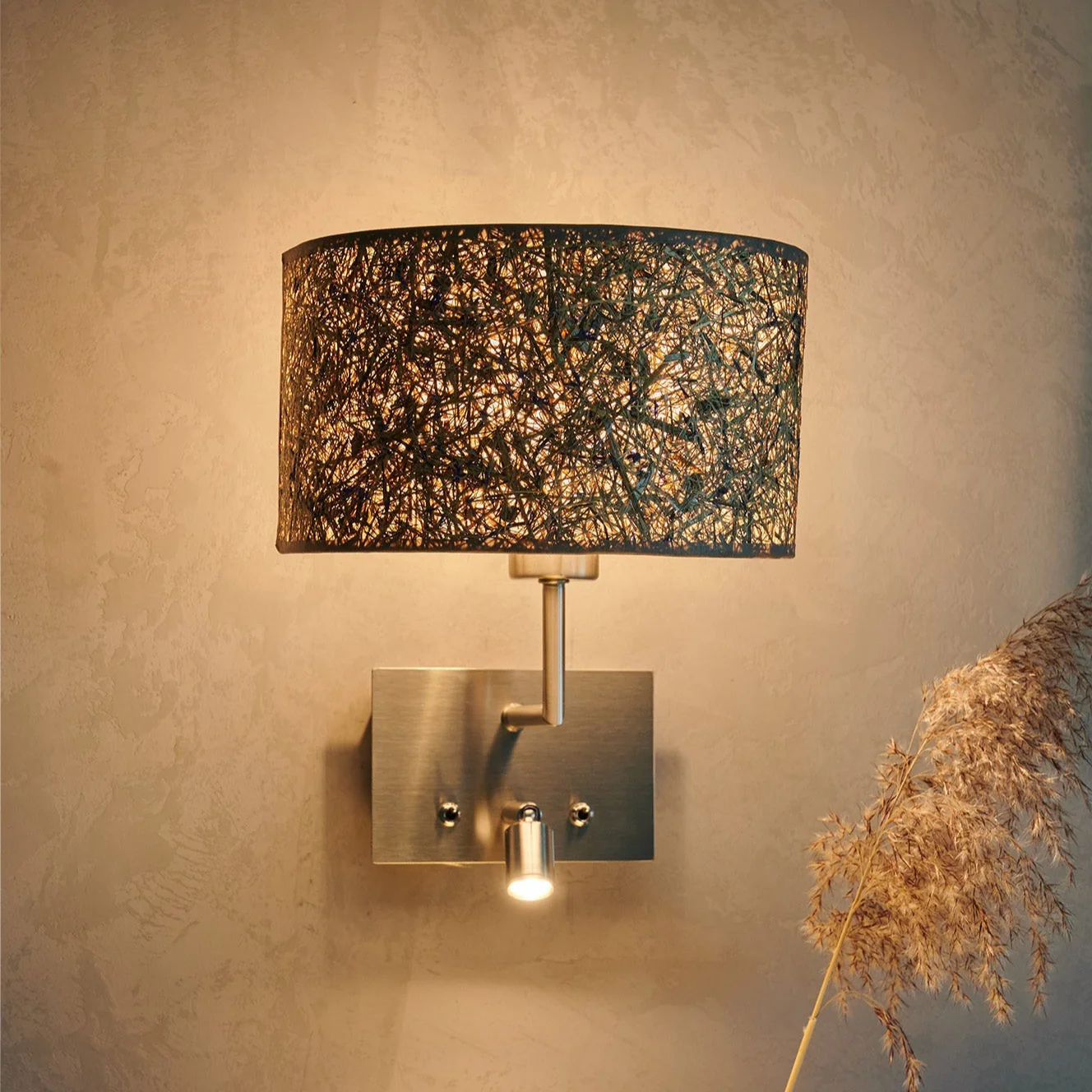 Wandlampe mit Leselicht Cortexa Kornblume