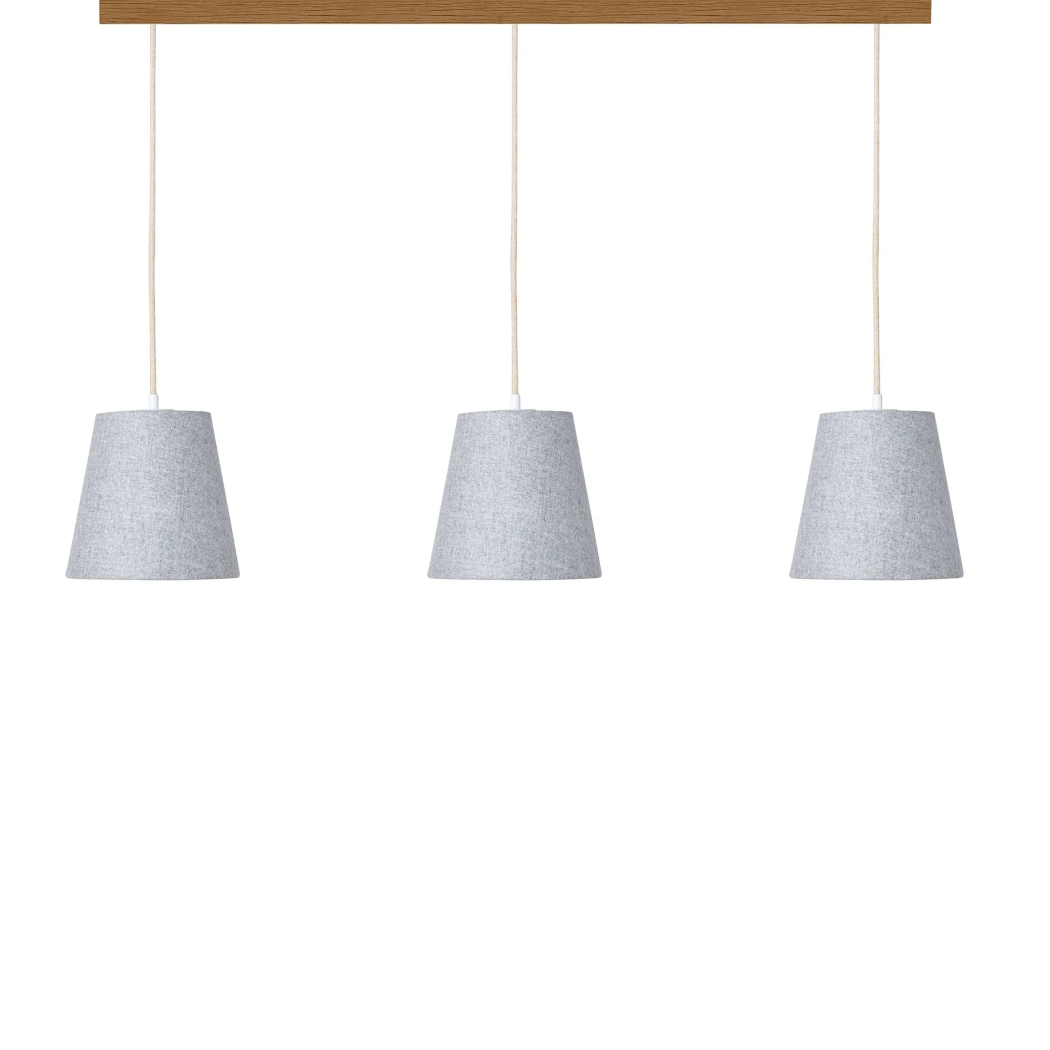 3er Set Konus Pendellampe Loden grau