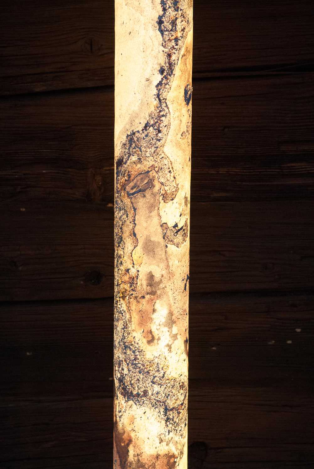 Columna Stehlampe Stein Weißperle