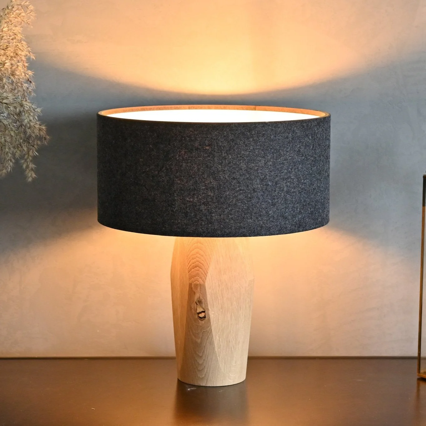 Pura Nachttischlampe Loden Anthrazit