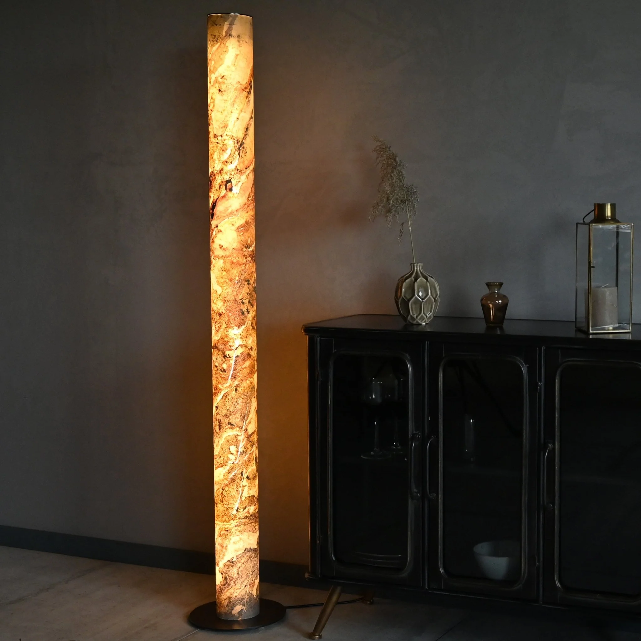 Columna Stehlampe Stein bayerischer Herbst