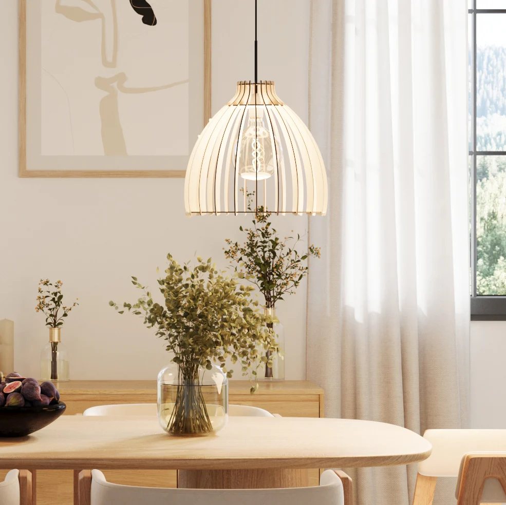 Holz Hängelampe Modell Anna