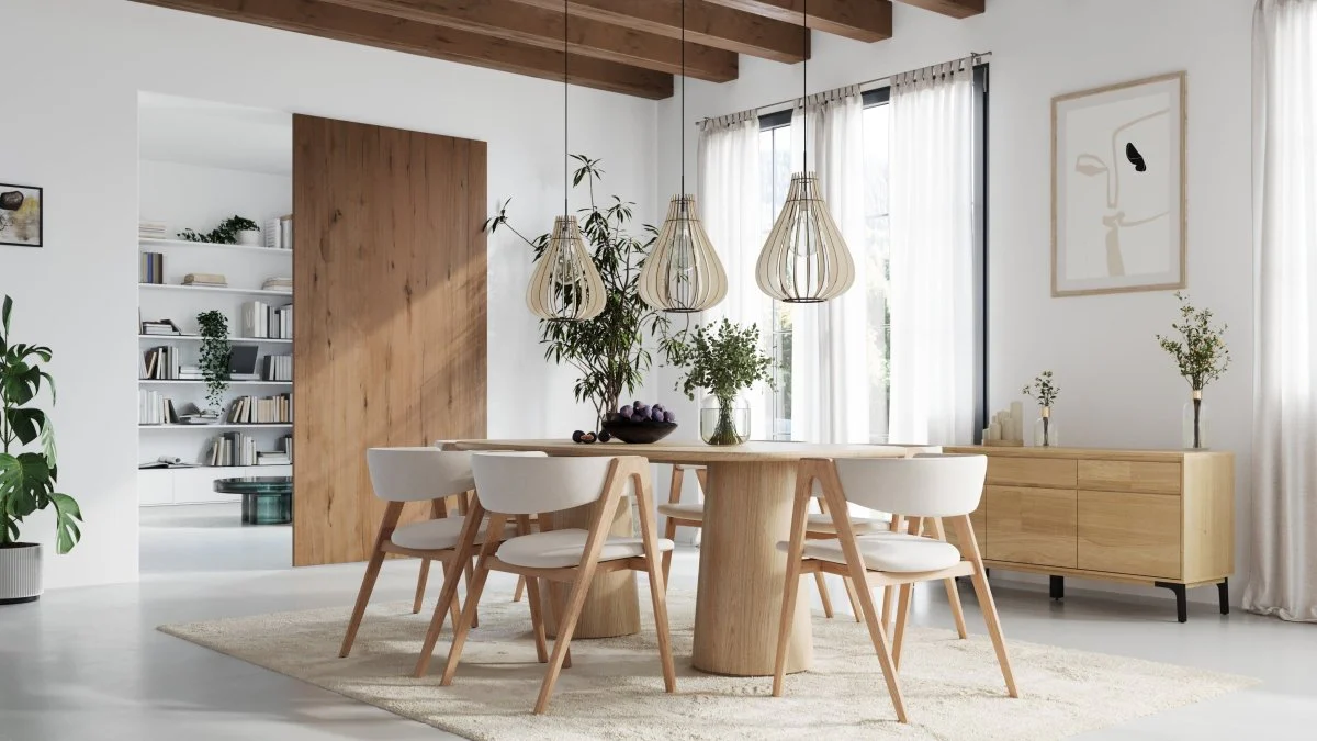 Holz Hängelampe Modell Conny