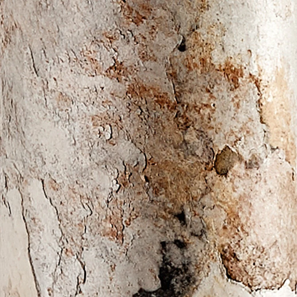 Columna Stehlampe Stein Weißperle mit Stab