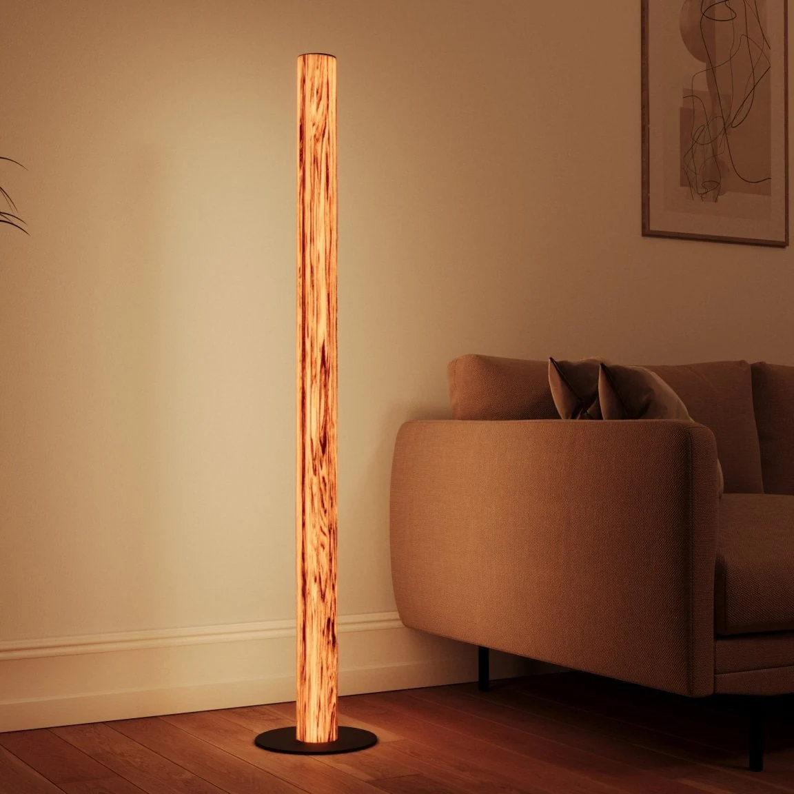 Gracia Stehlampe Nussbaum satin - ohne Stab