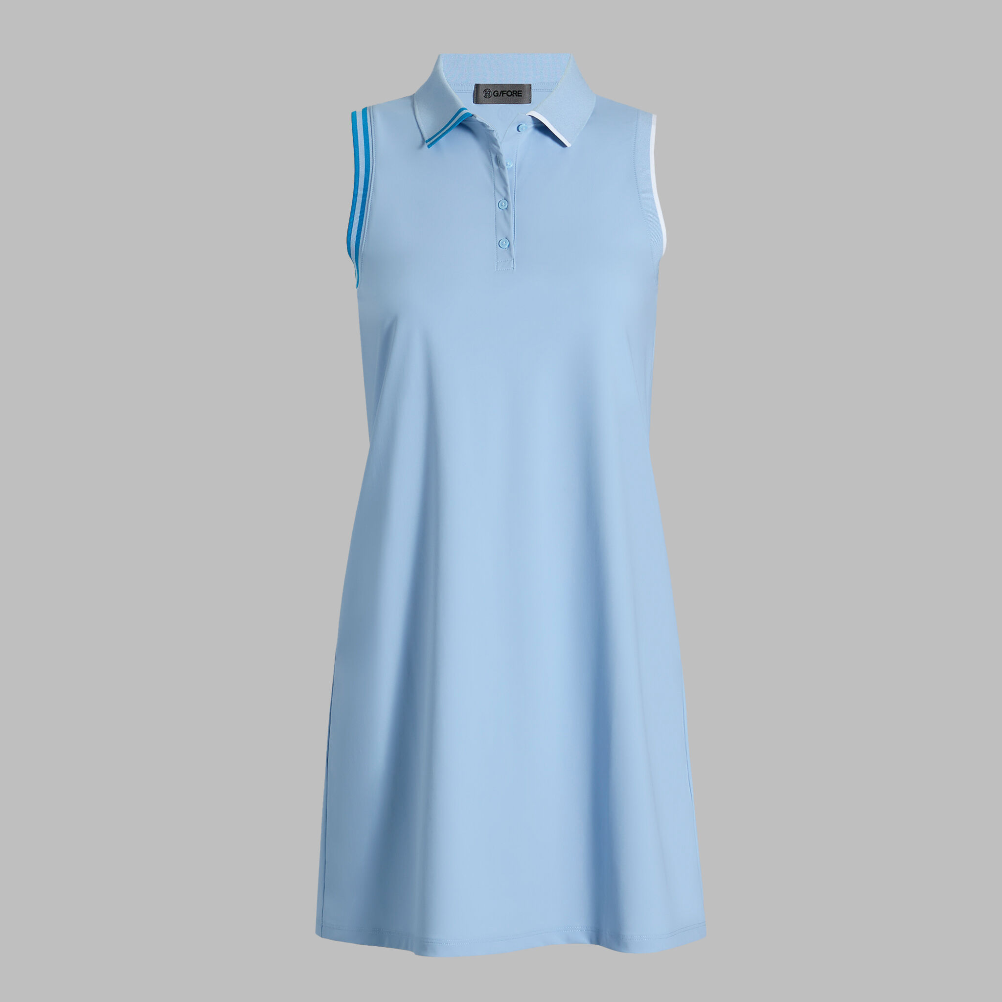 WARP KNIT POLO DRESS