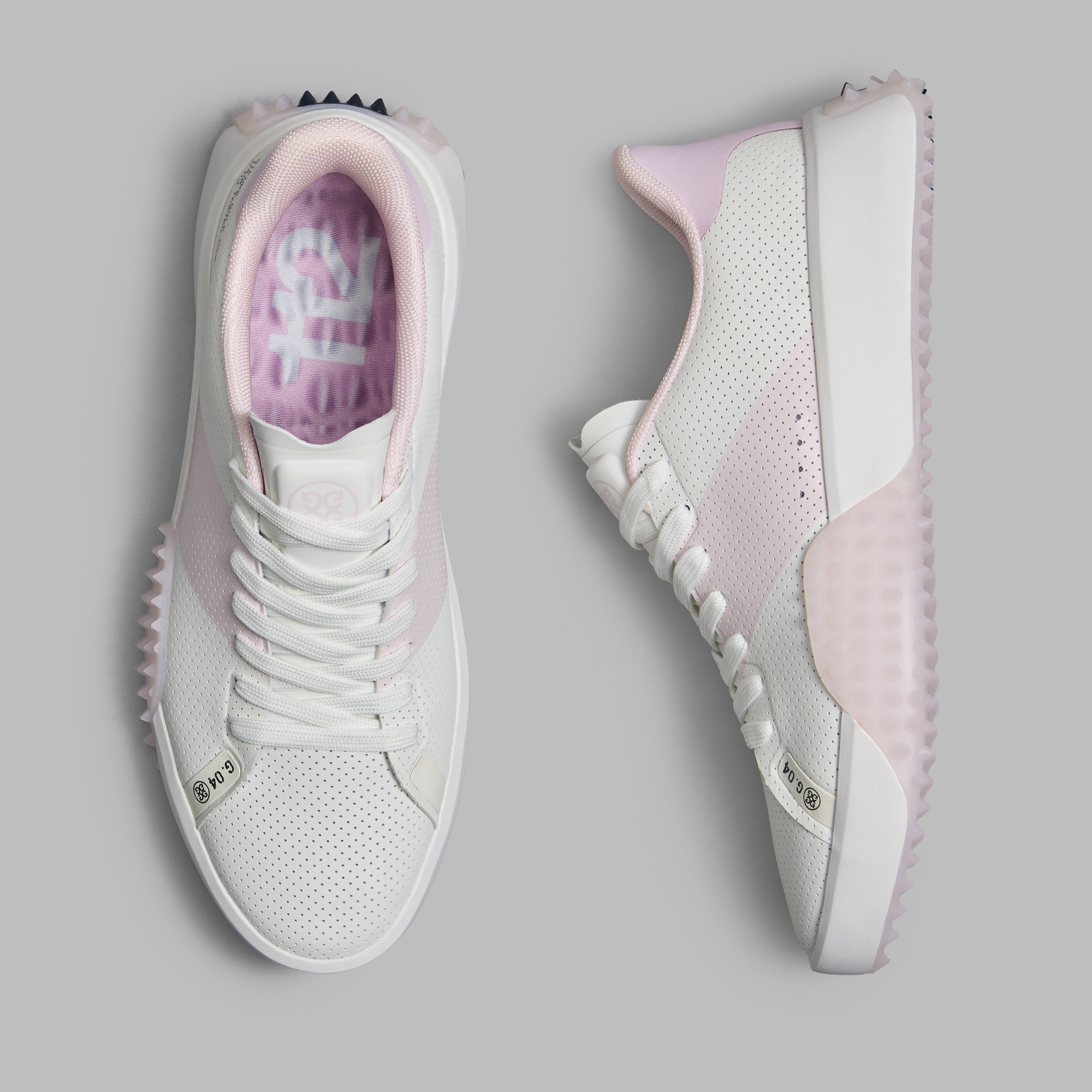 WOMEN'S G.112 PERFORATED SADDLE STRIPE KILTIE GOLF SHOE