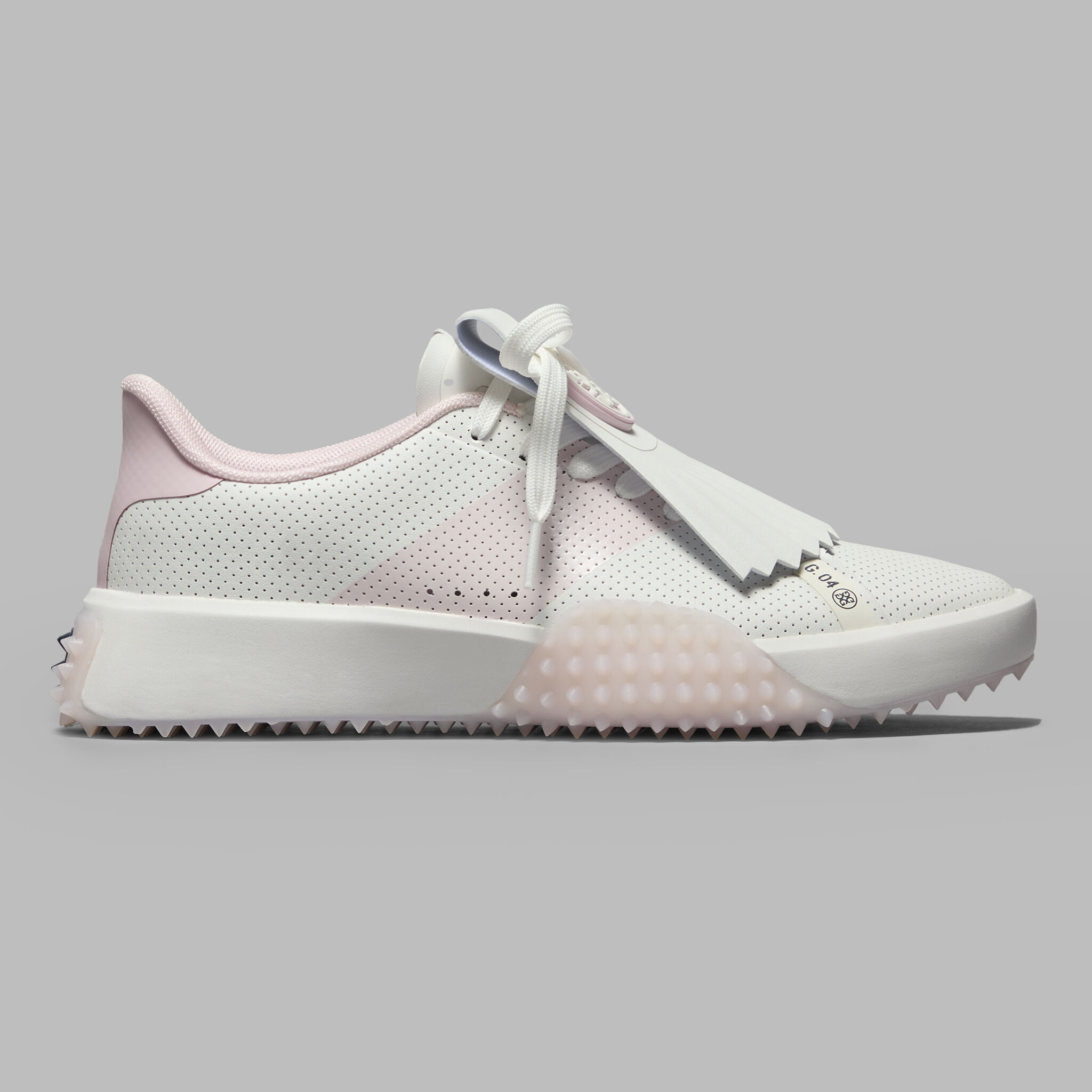 WOMEN'S G.112 PERFORATED SADDLE STRIPE KILTIE GOLF SHOE