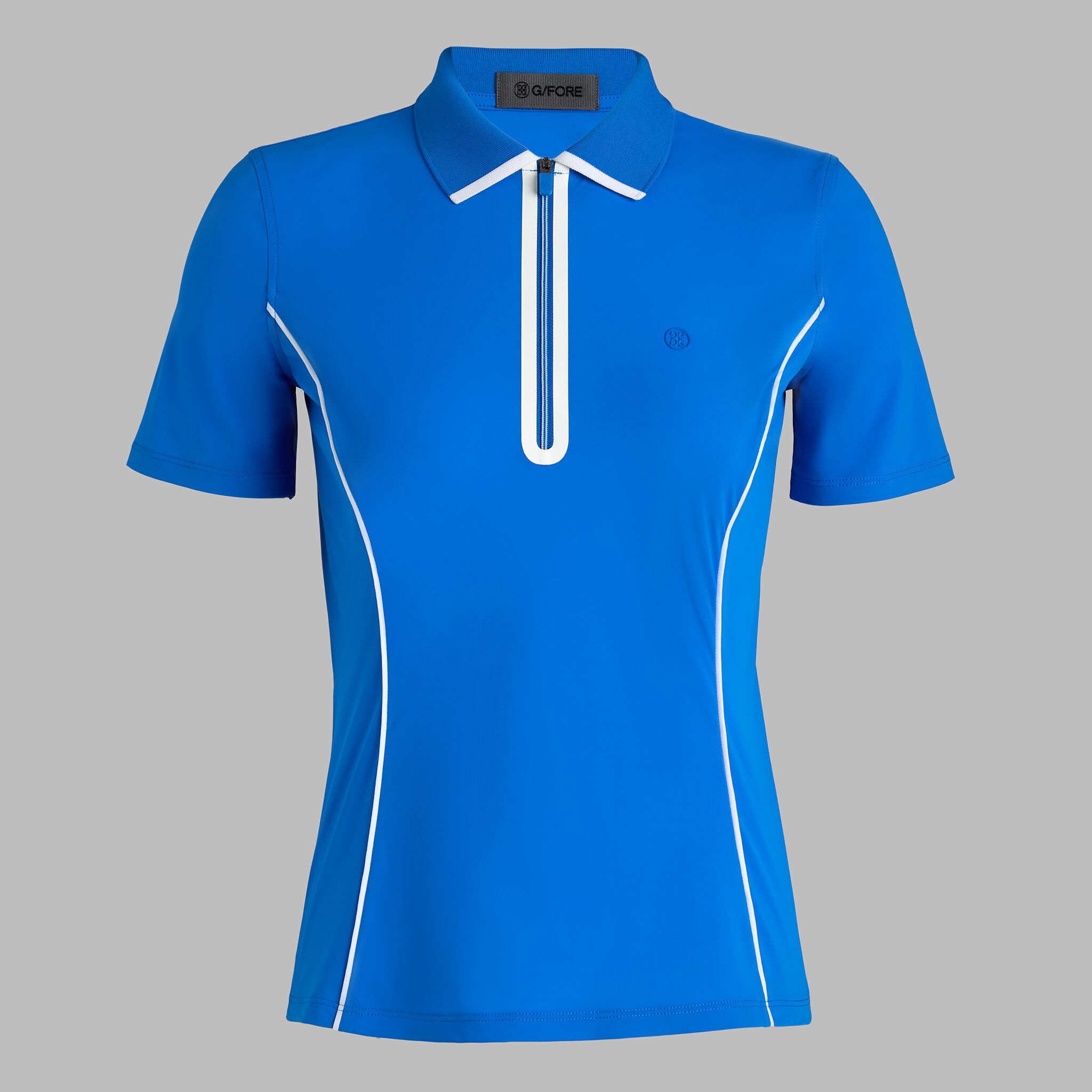 LIGHTWEIGHT WARP KNIT QUARTER ZIP POLO