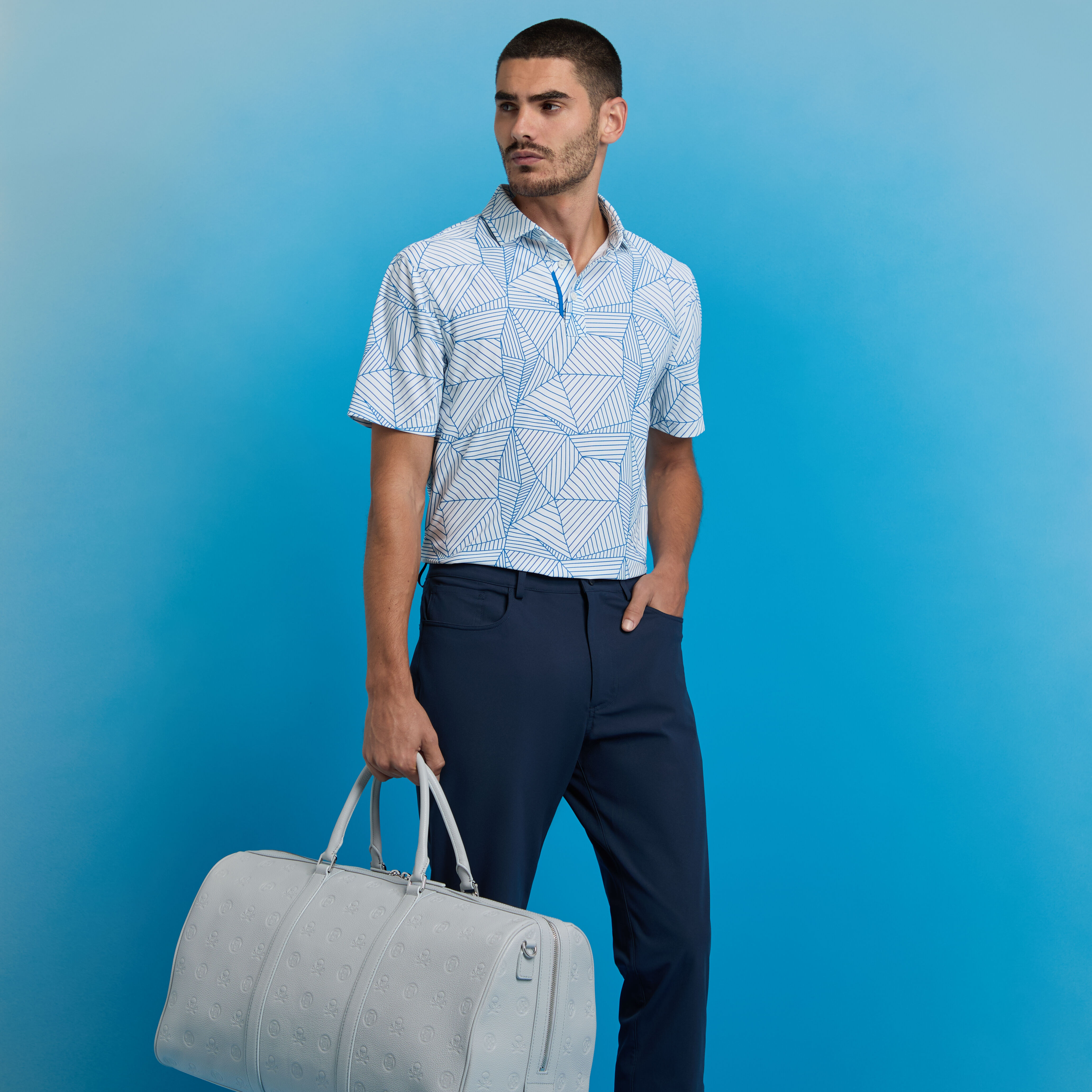 GEOMETRIC TECH PIQUÉ POLO