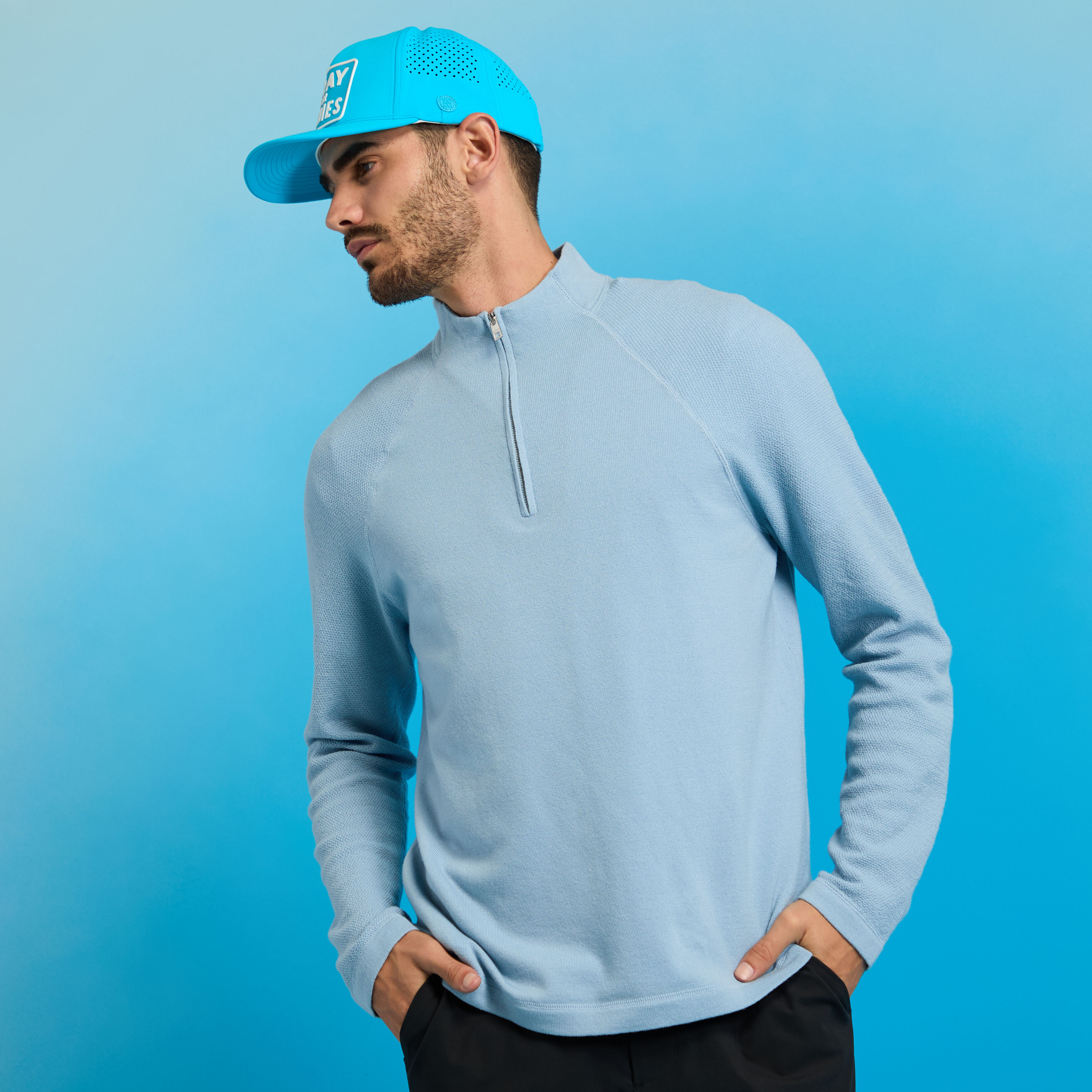 PERFORMANCE MERINO WOOL QUARTER ZIP PULLOVER