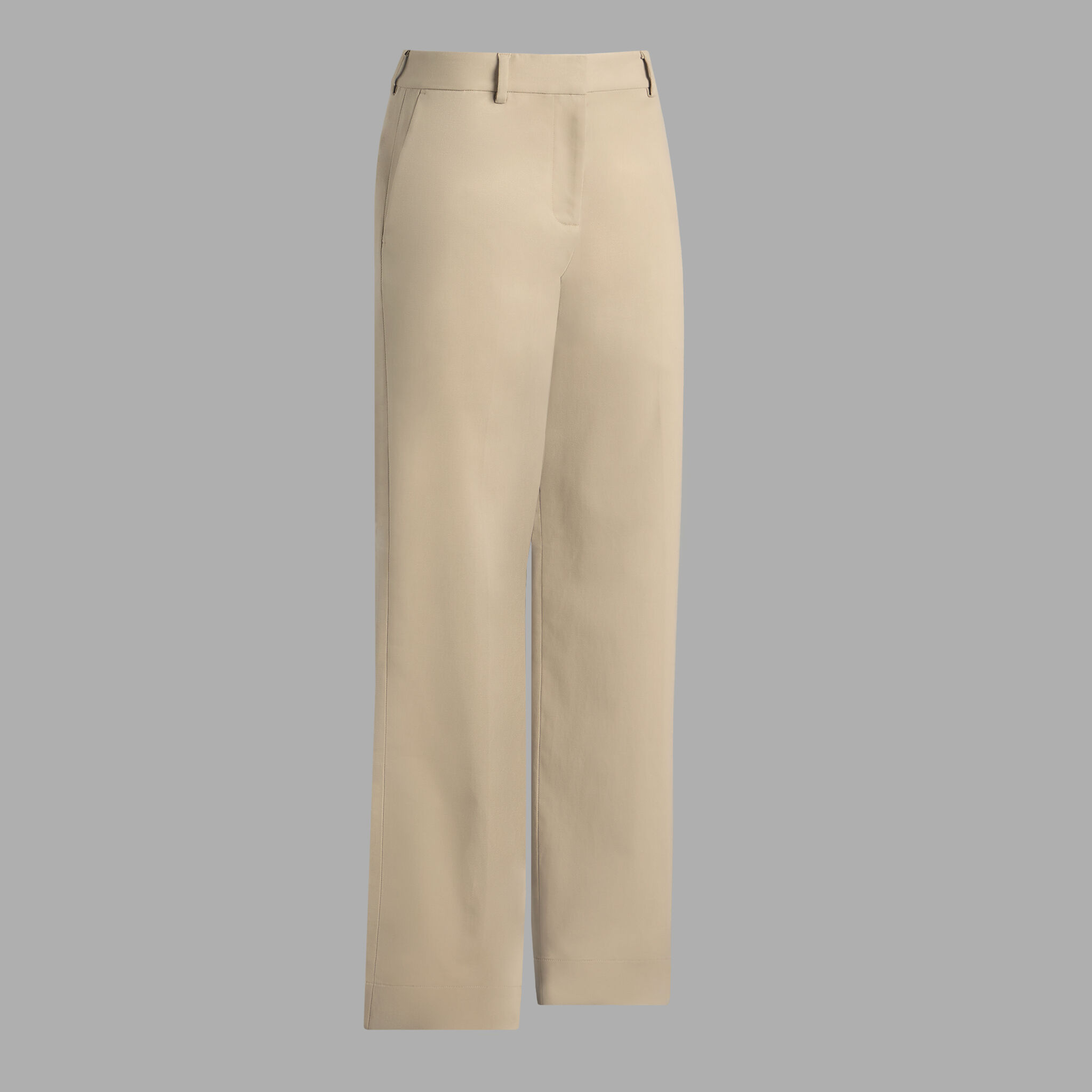TRI-COTTON WIDE LEG TROUSER