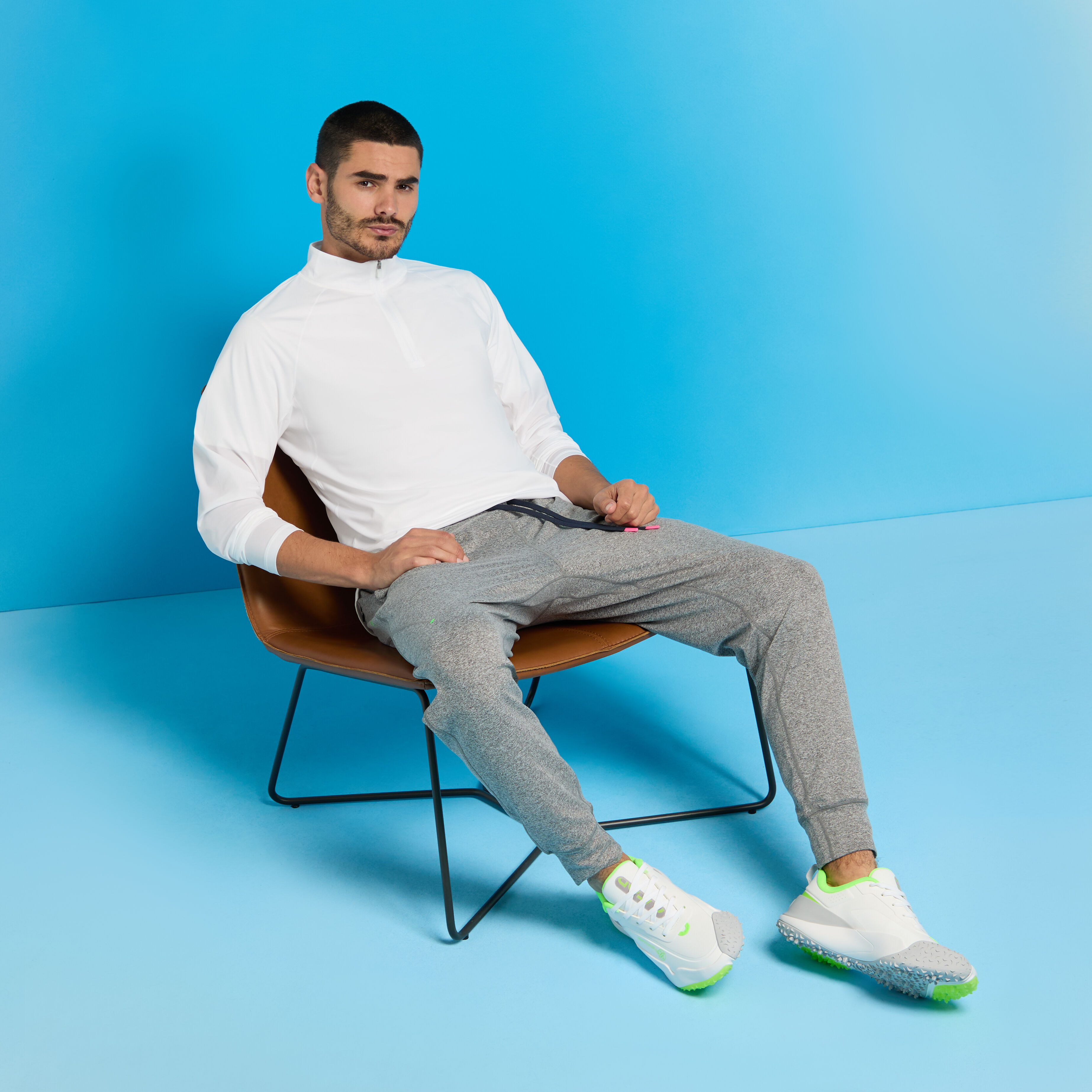 TECH MÉLANGE RAGLAN QUARTER ZIP PULLOVER