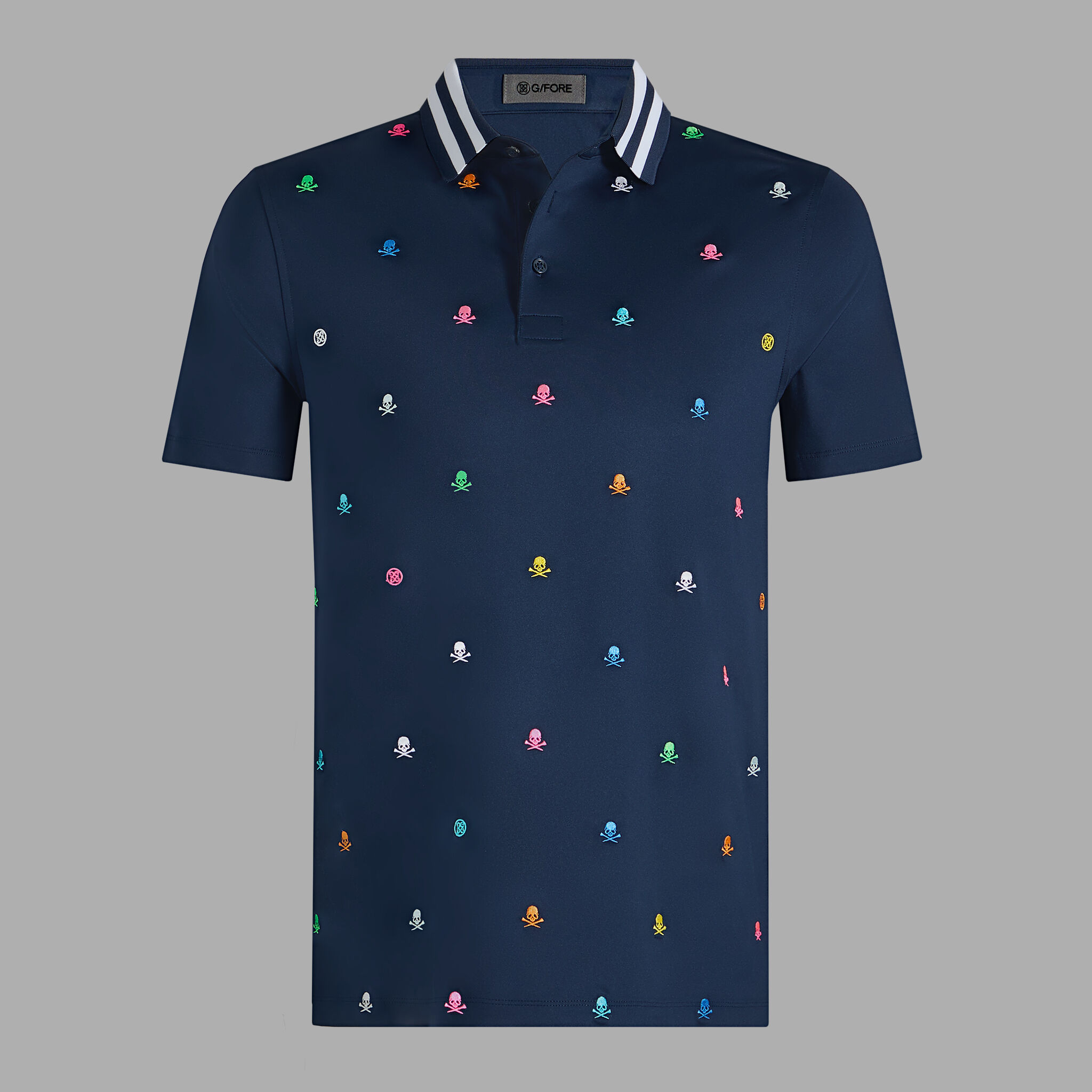 EMBROIDERED TECH JERSEY POLO