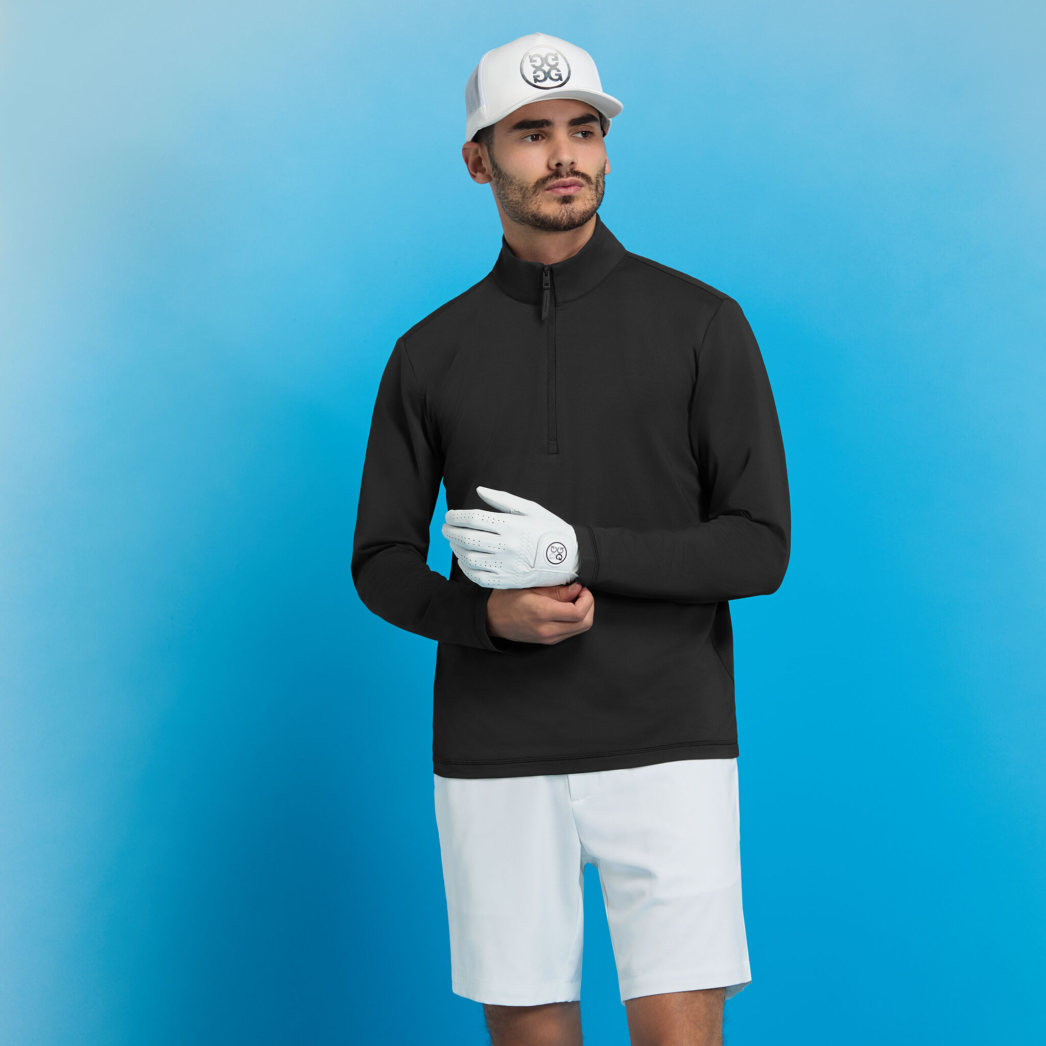 BRUSHED BACK TECH QUARTER ZIP