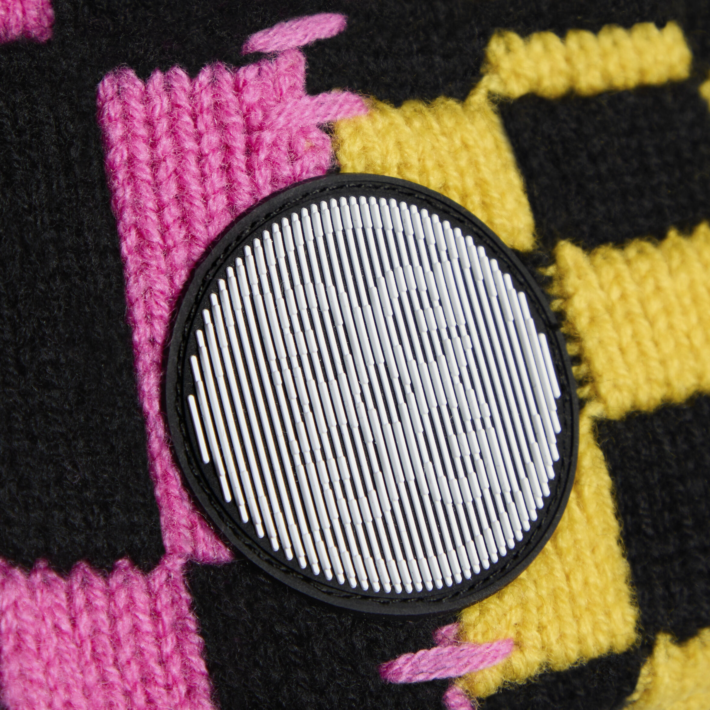 LTD RELEASE DISTORTED CHECK MERINO WOOL BEANIE