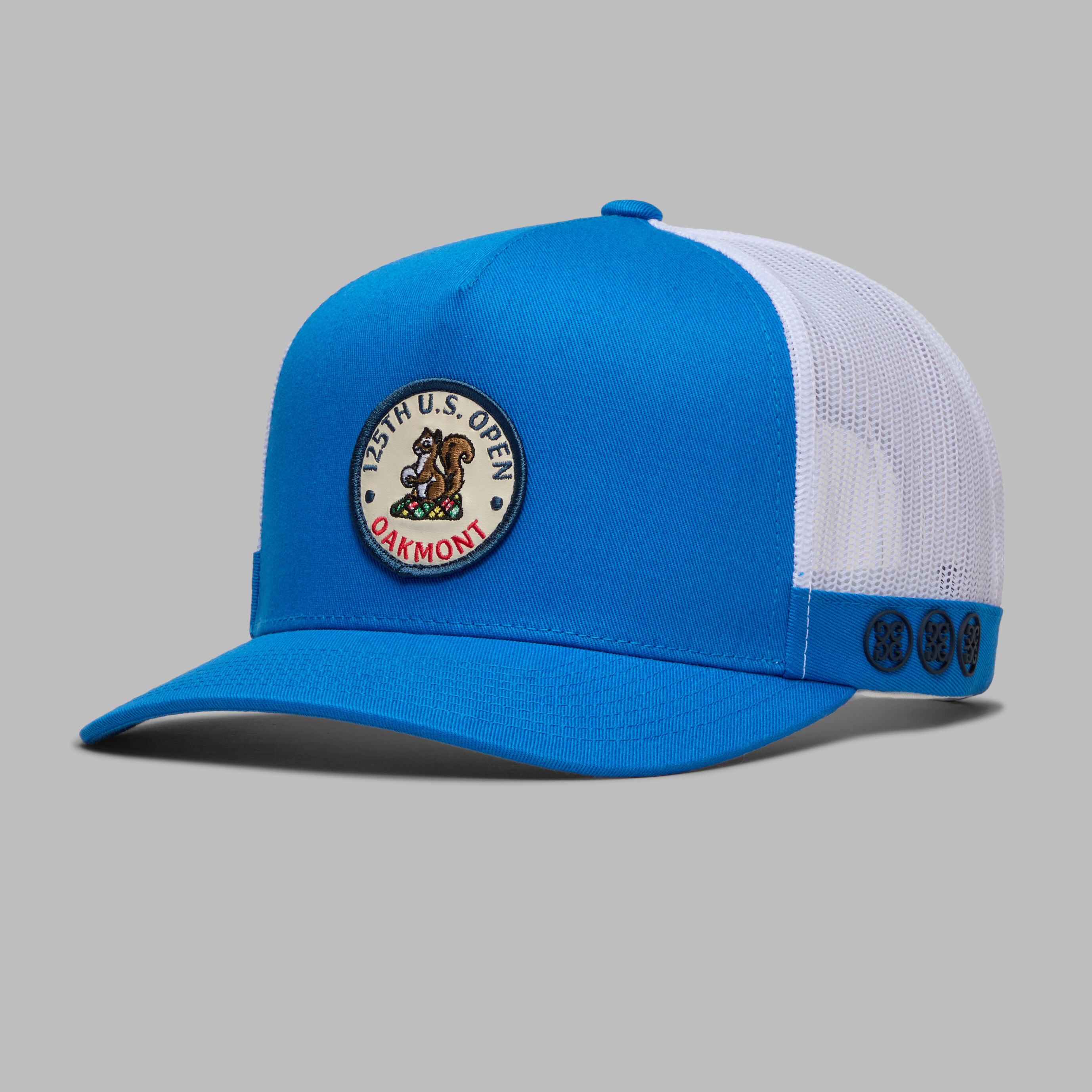 2025 U.S. OPEN CIRCULAR SQUIRREL PATCH TRUCKER HAT