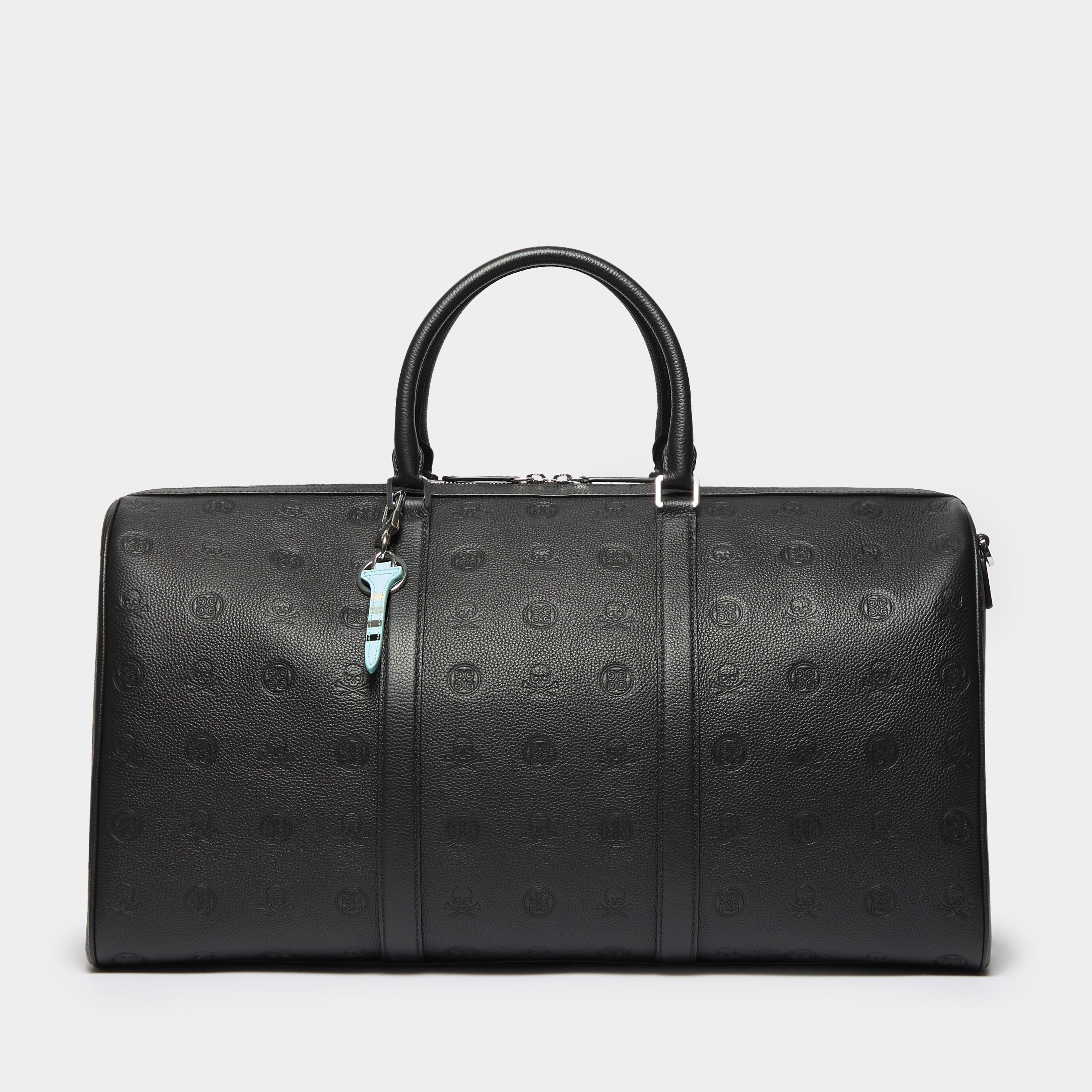 EMBOSSED SKULL & TEES LEATHER WEEKENDER