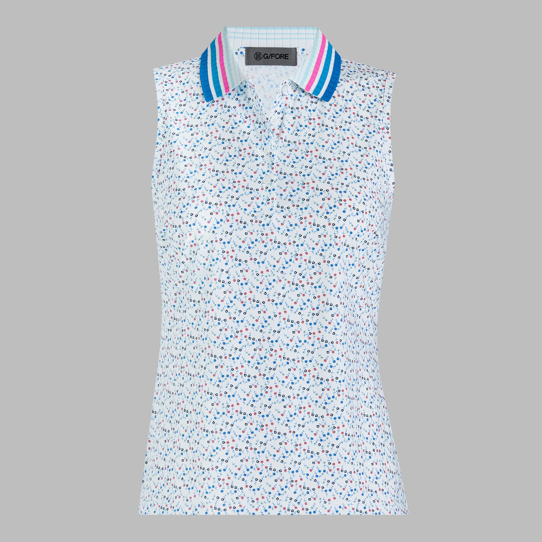 AYE POPPY SILKY TECH NYLON SLEEVELESS POLO