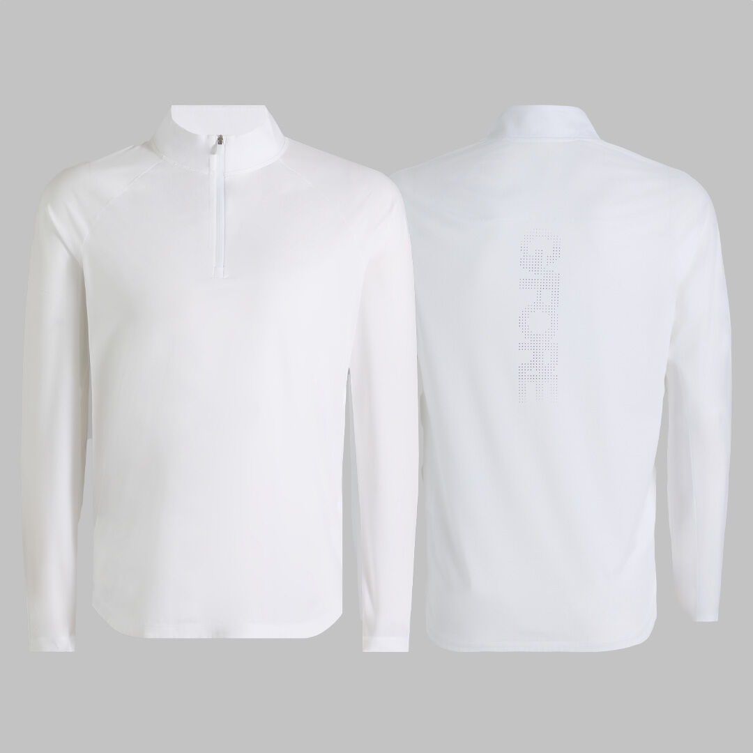 TECH MÉLANGE RAGLAN QUARTER ZIP PULLOVER