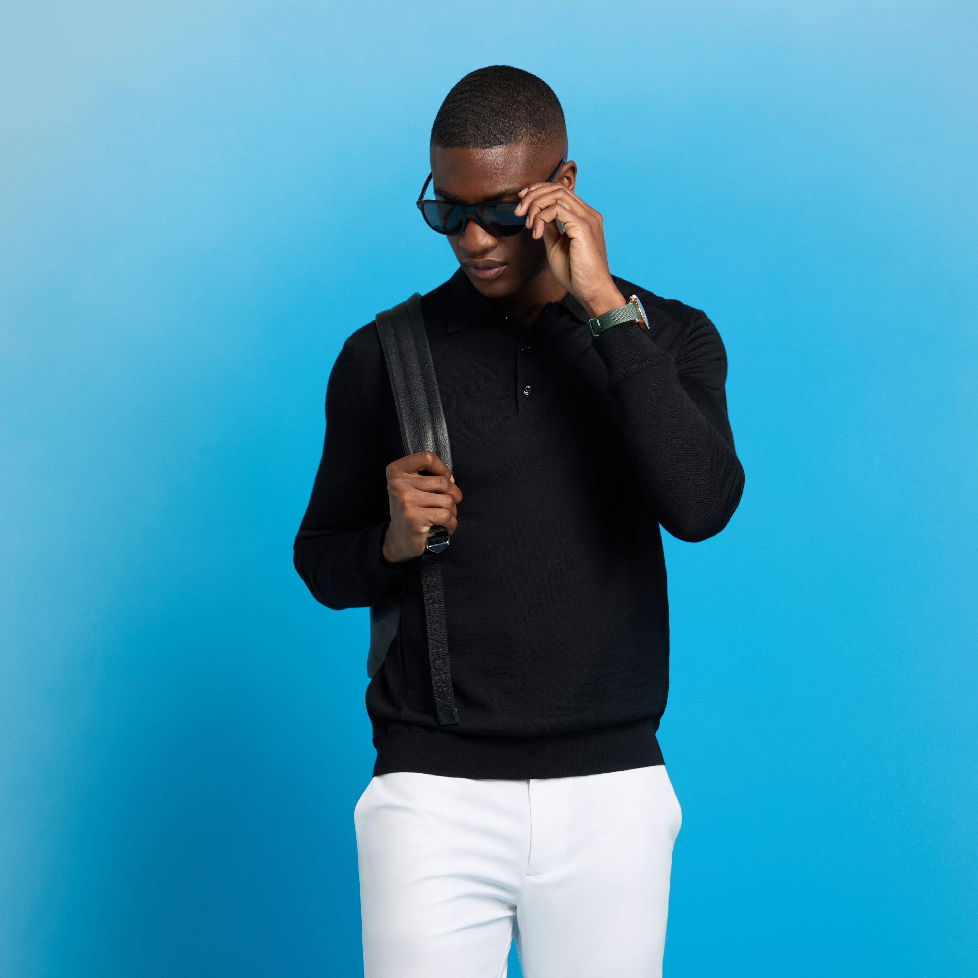FINE MERINO WOOL SWEATER POLO