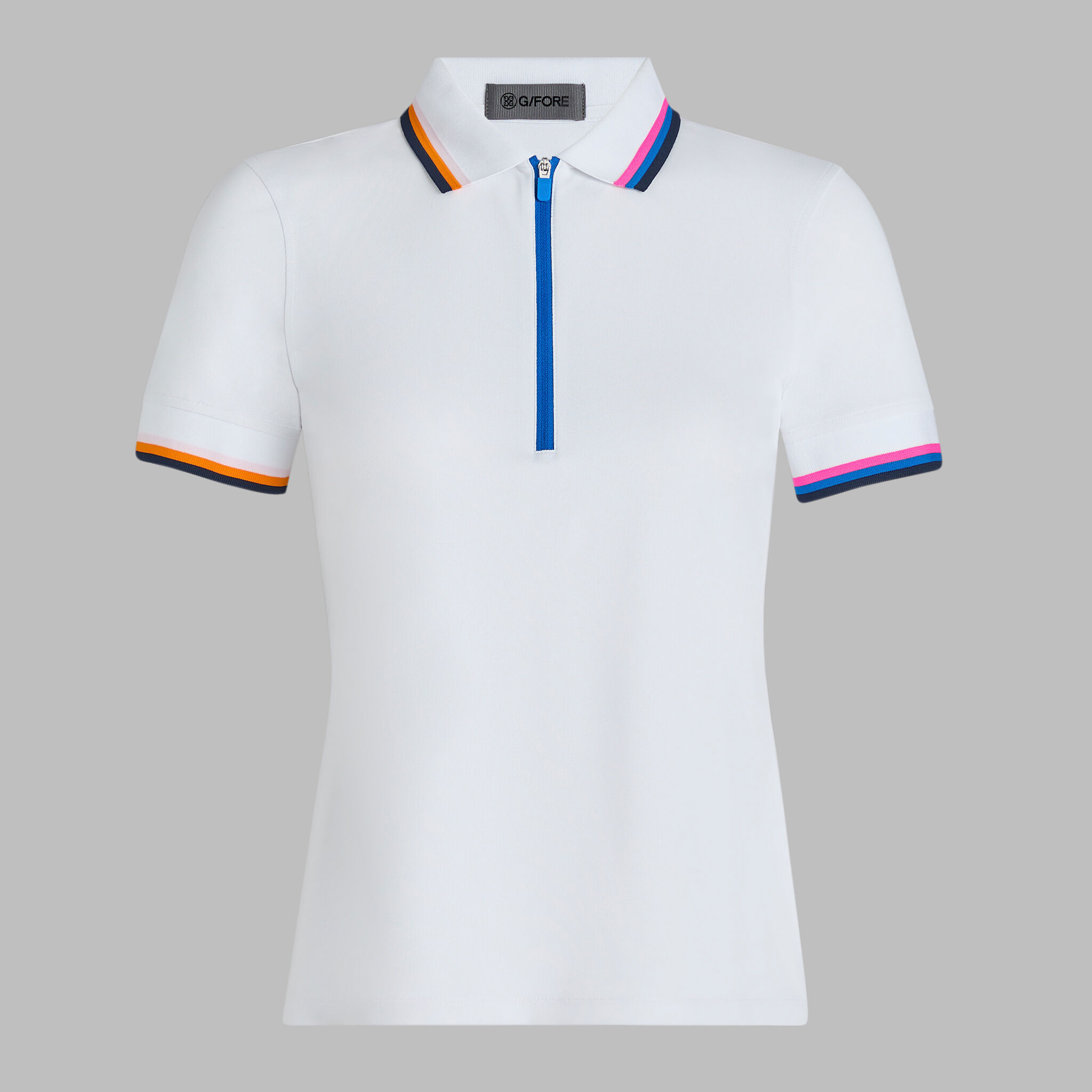 TECH PIQUÉ QUARTER ZIP POLO