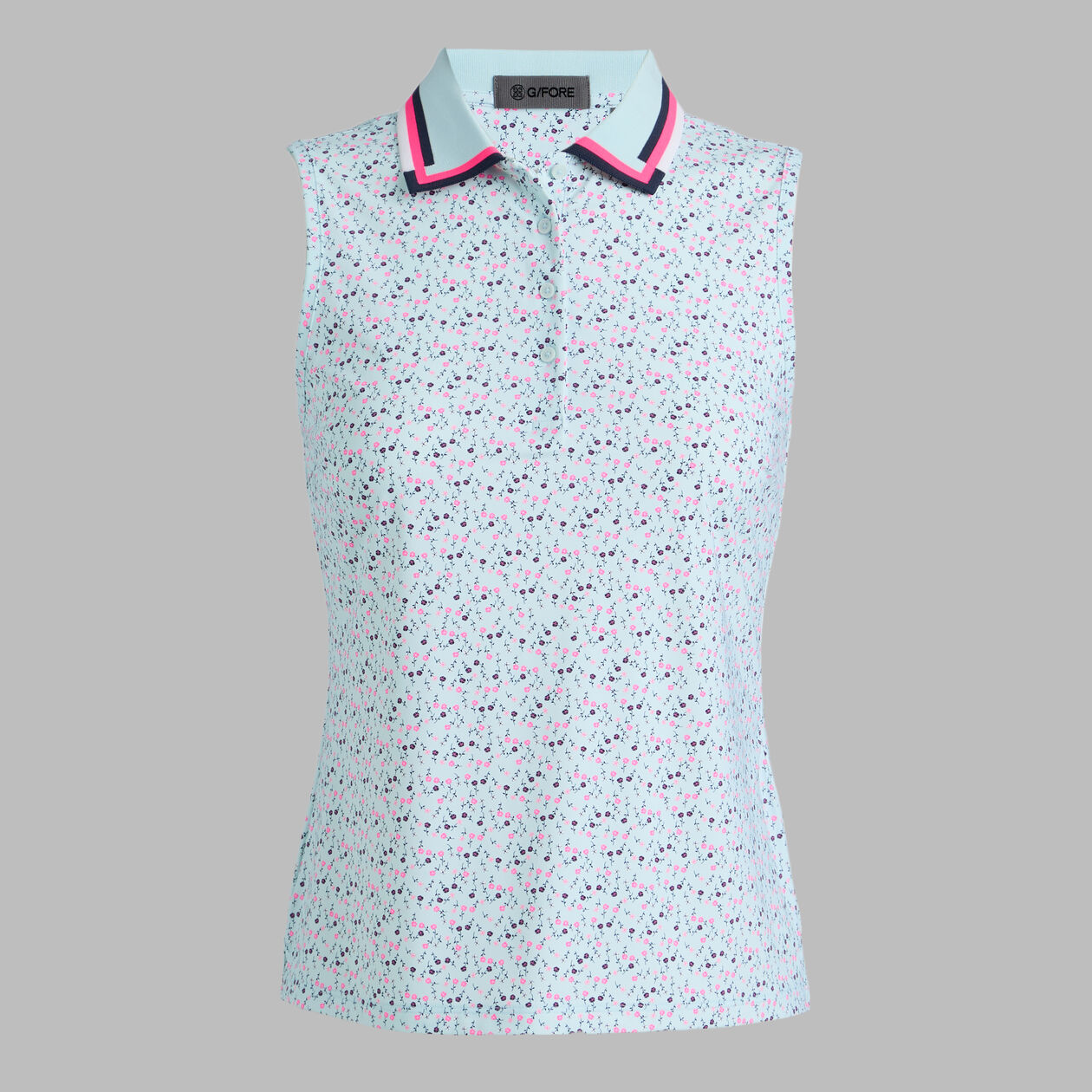 AYE POPPY SILKY TECH NYLON SLEEVELESS POLO
