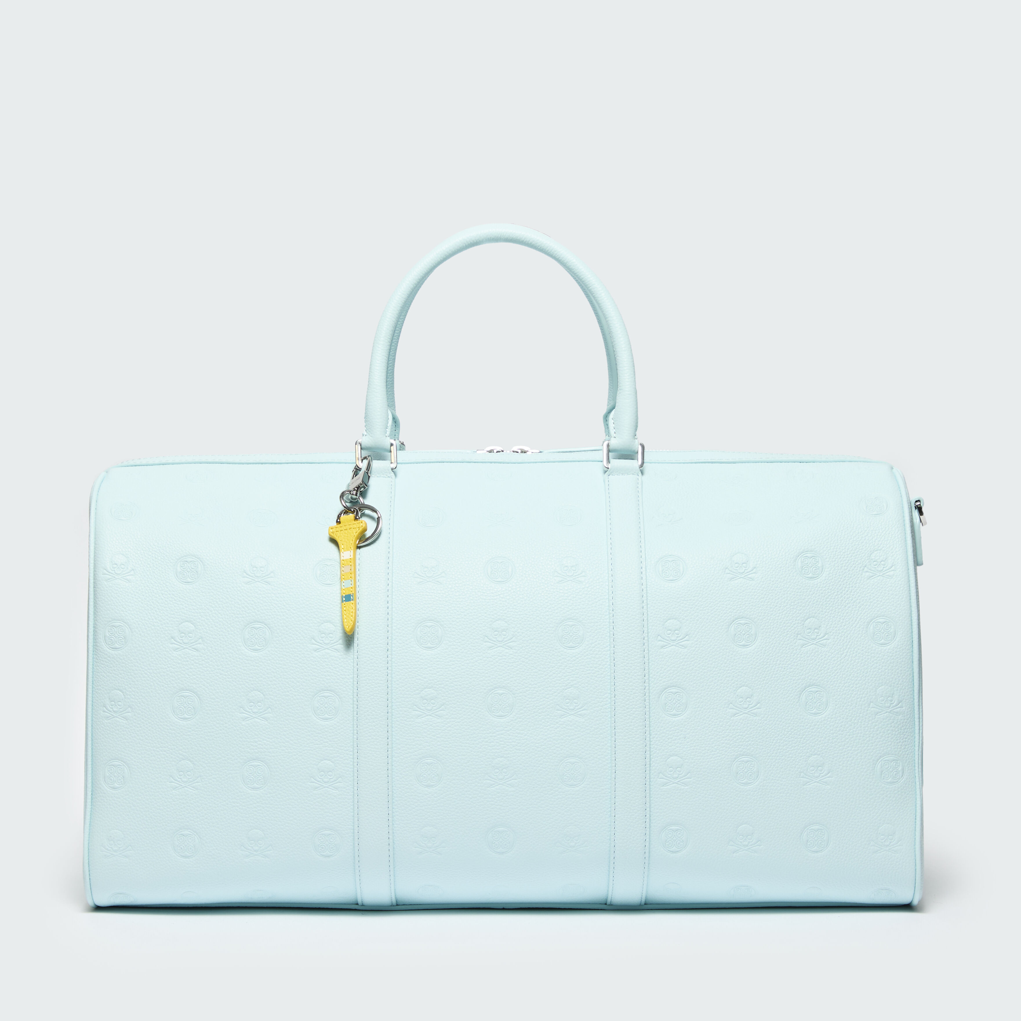 EMBOSSED SKULL & TEES LEATHER WEEKENDER