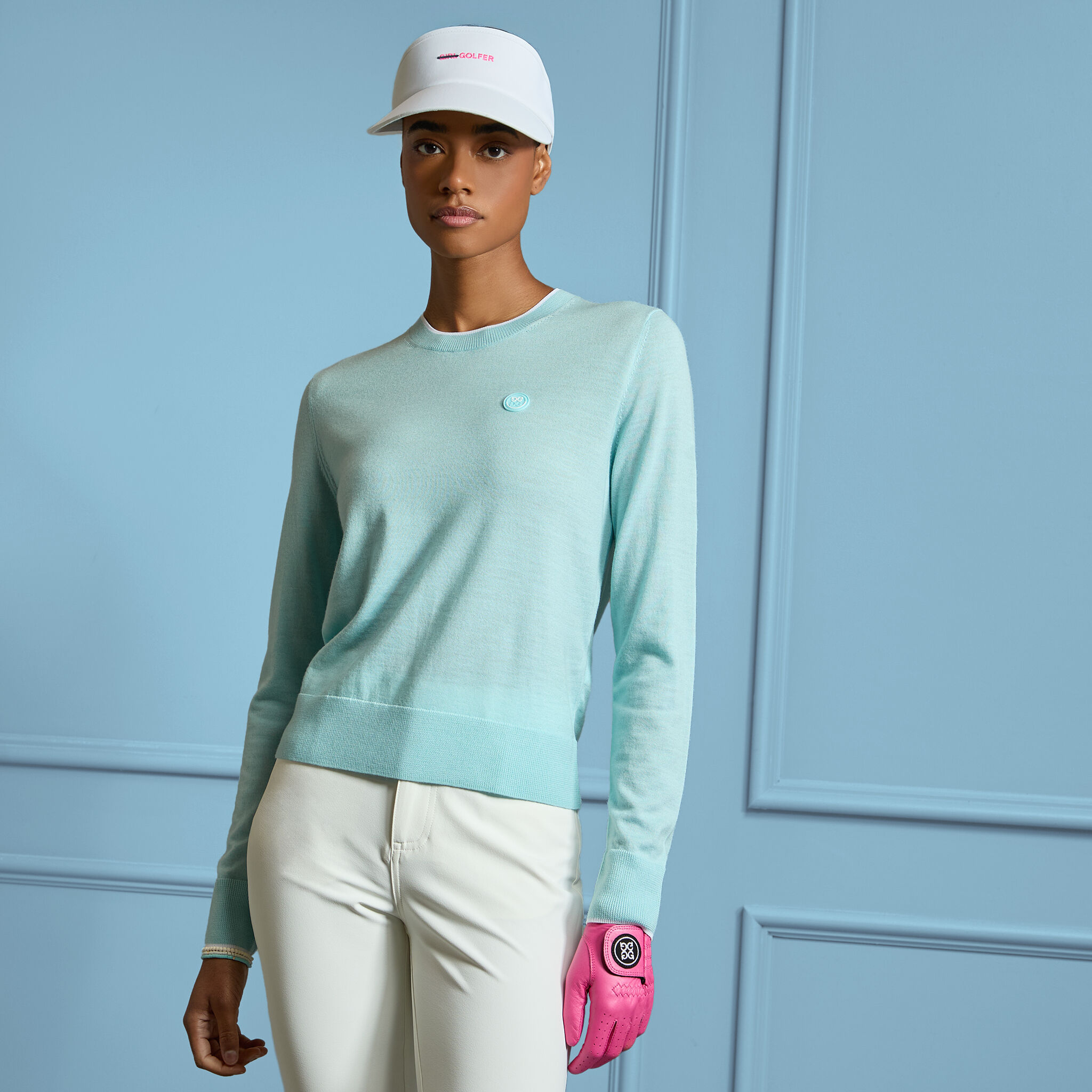 HAPPY G'S MERINO WOOL CREWNECK SWEATER