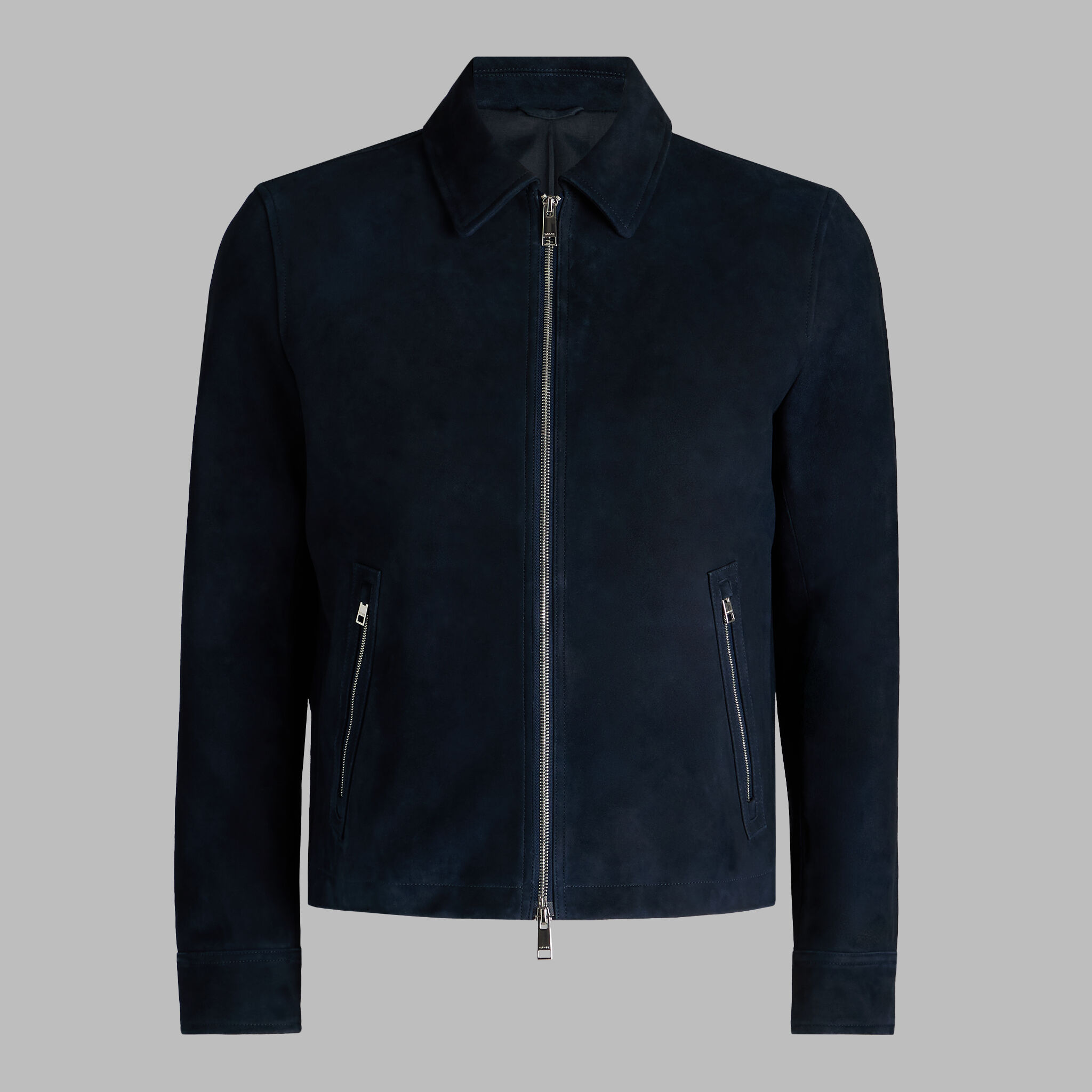 SUEDE ZIP JACKET