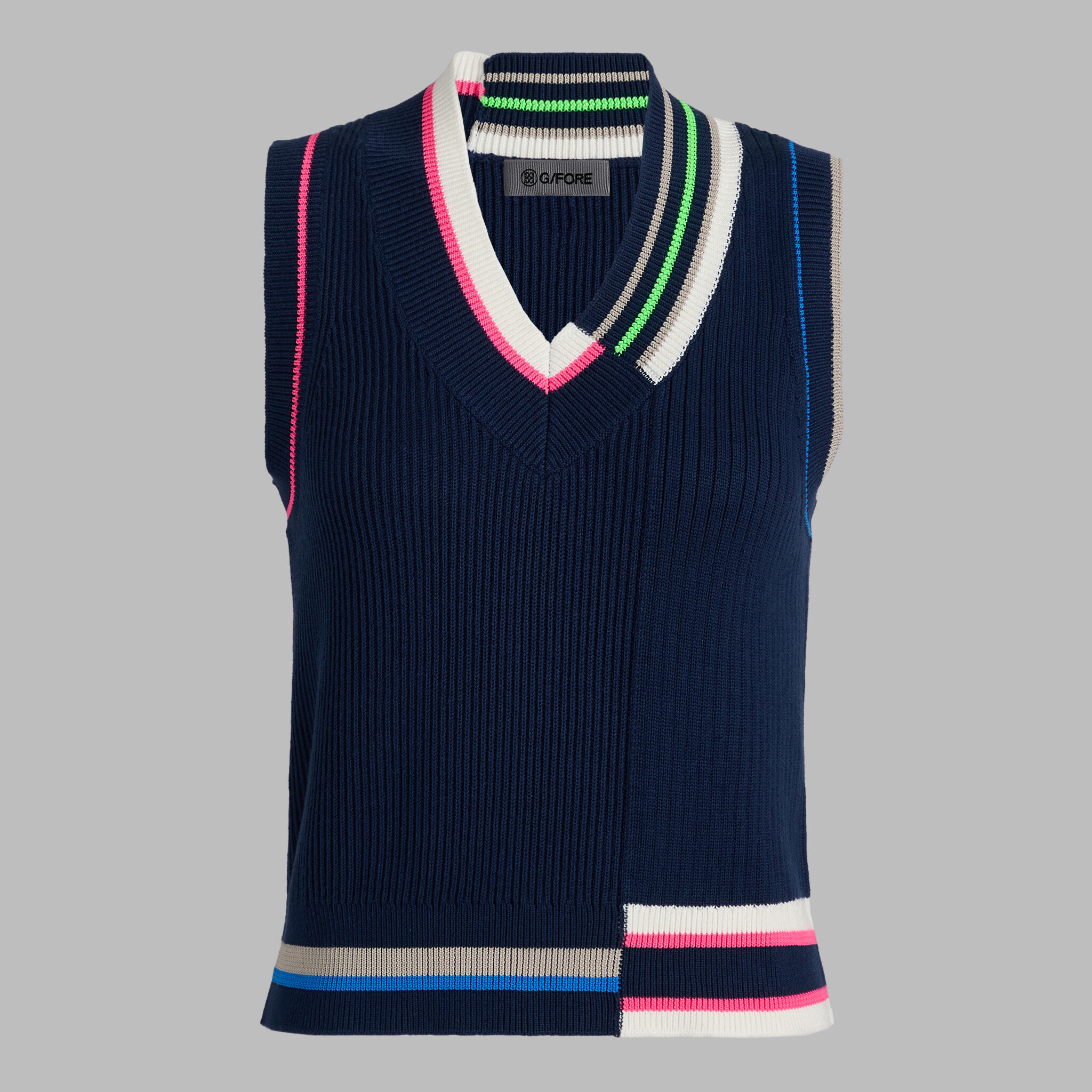 ENGINEERED STRIPE SWEATER VEST