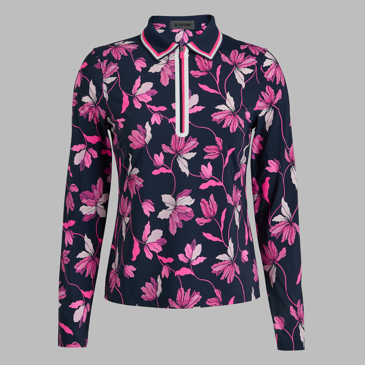 IRIS SILKY TECH NYLON LONG SLEEVE POLO