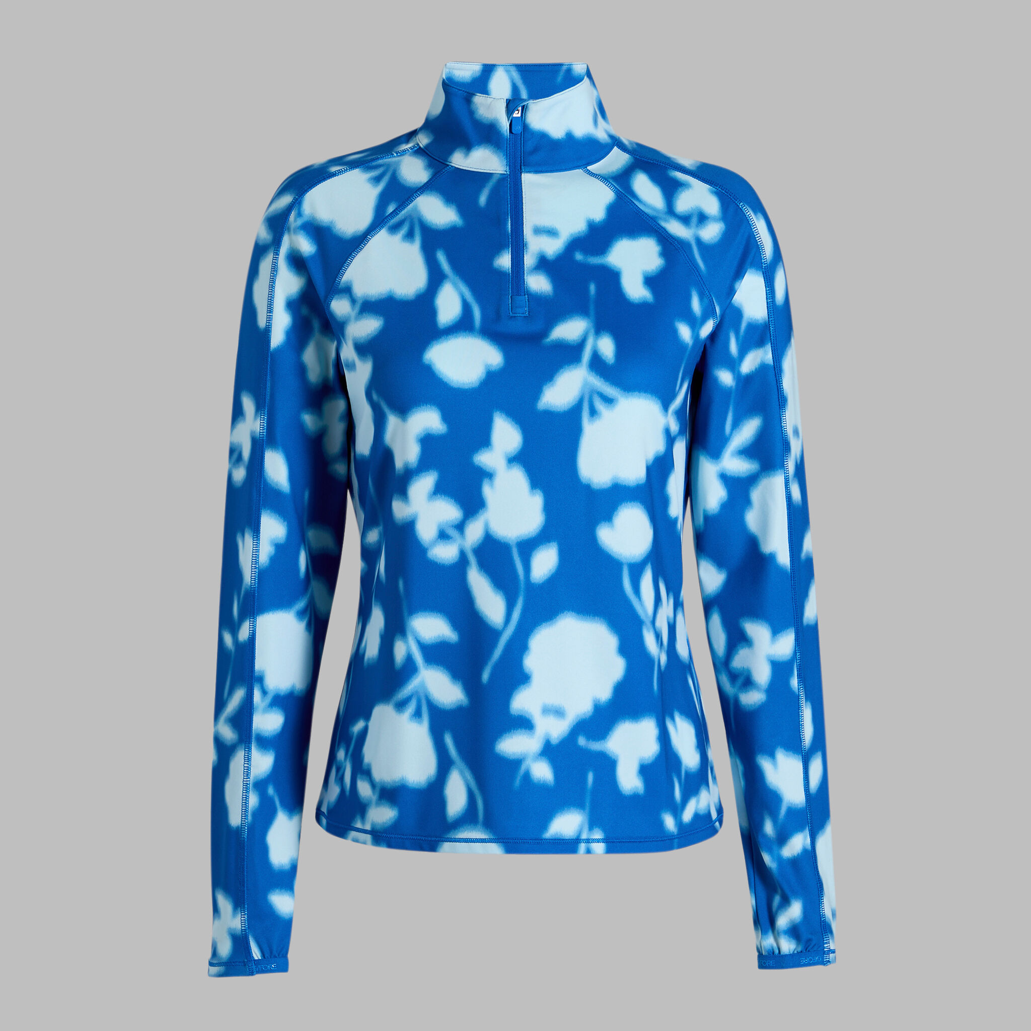 BLUR FLORAL TECH JERSEY PULLOVER