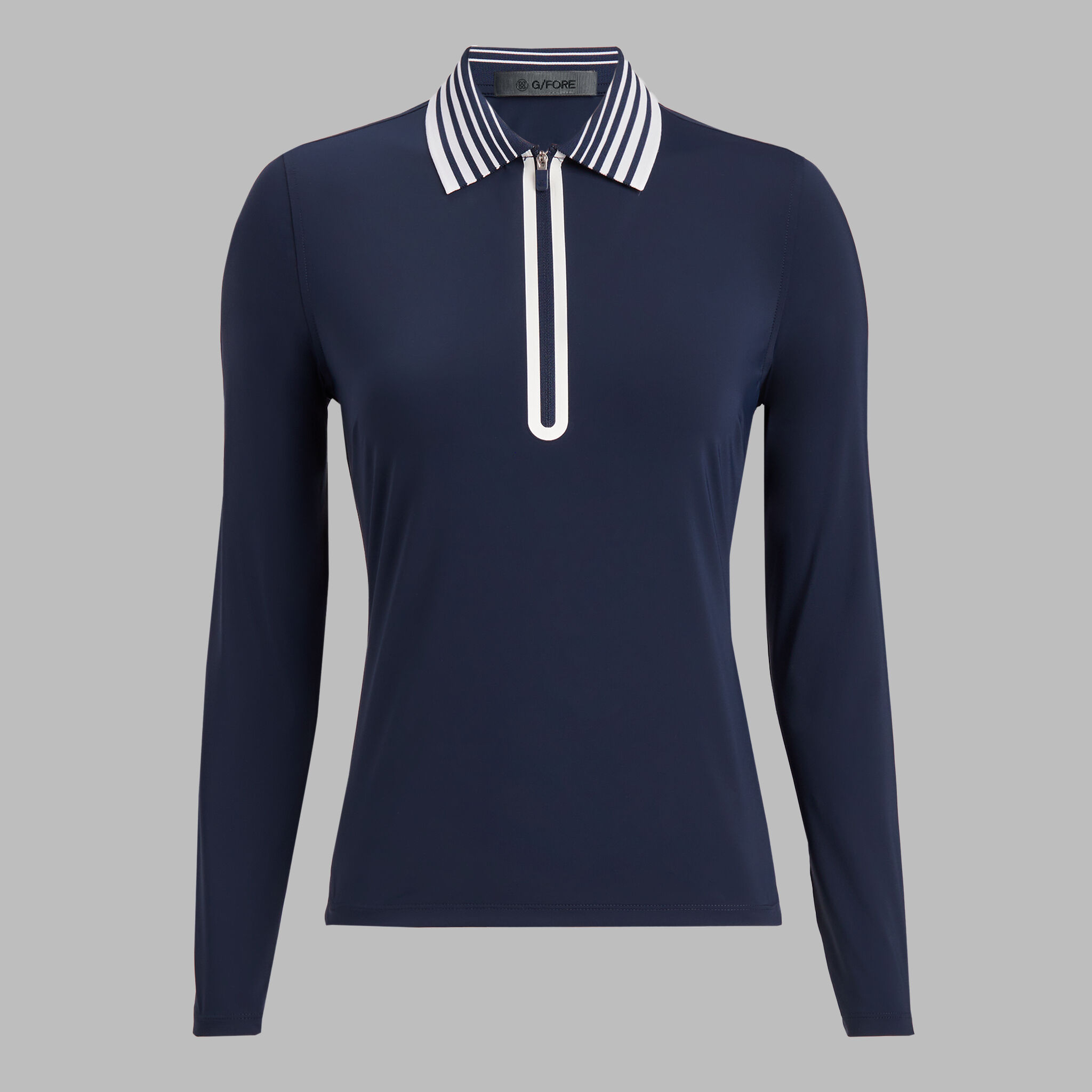 SILKY TECH NYLON QUARTER ZIP POLO