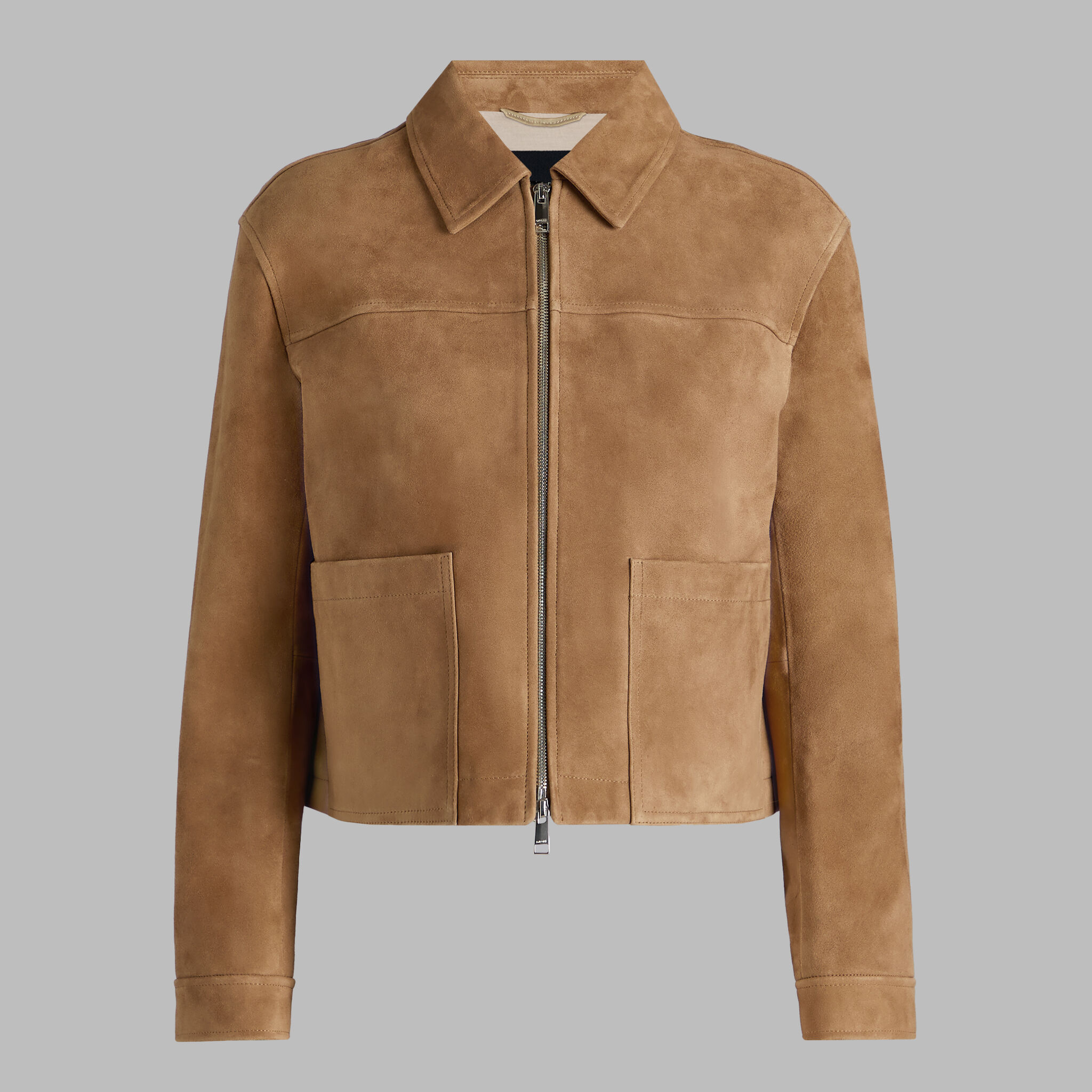 SUEDE ZIP JACKET
