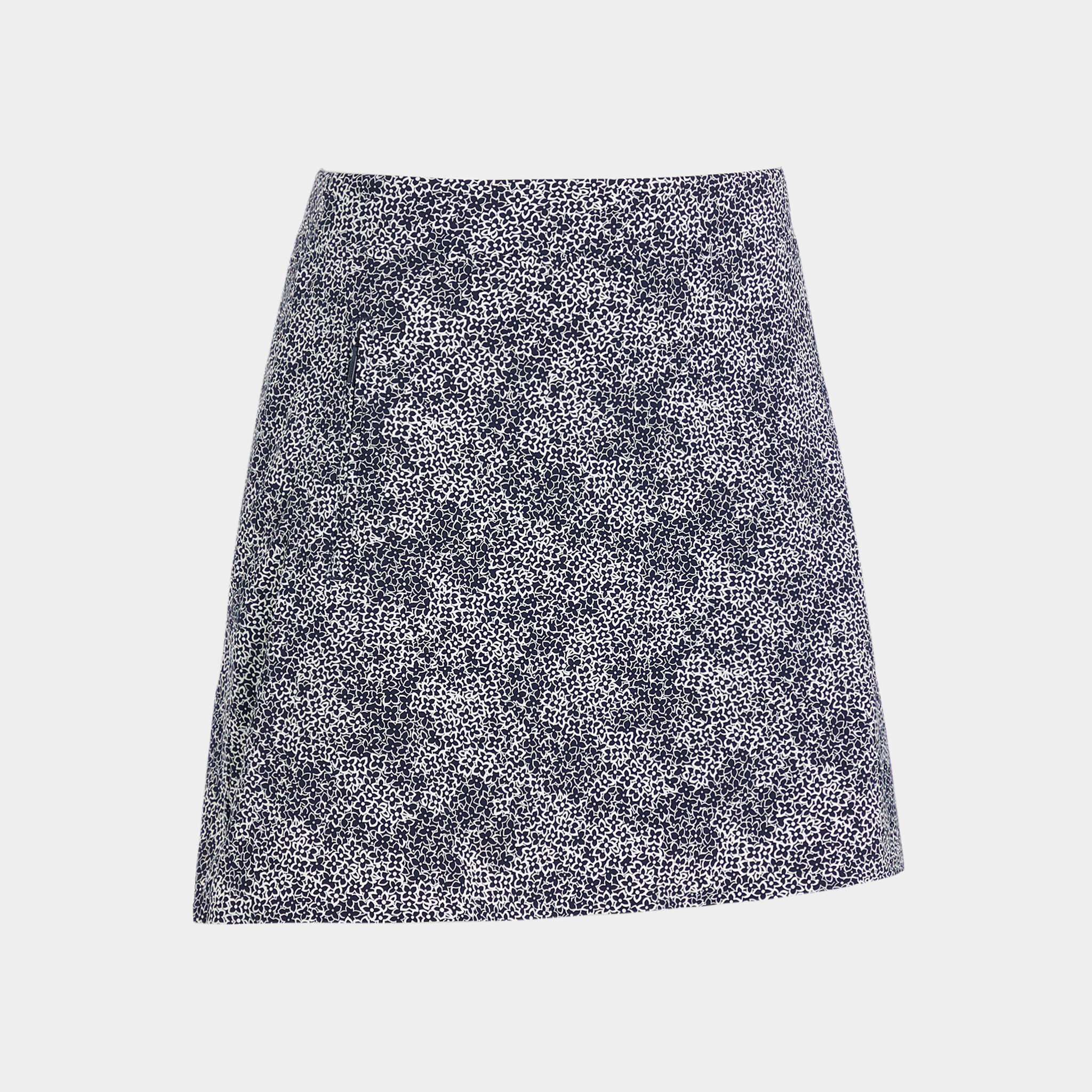 HYDRANGEA SILKY TECH NYLON A-LINE SKORT