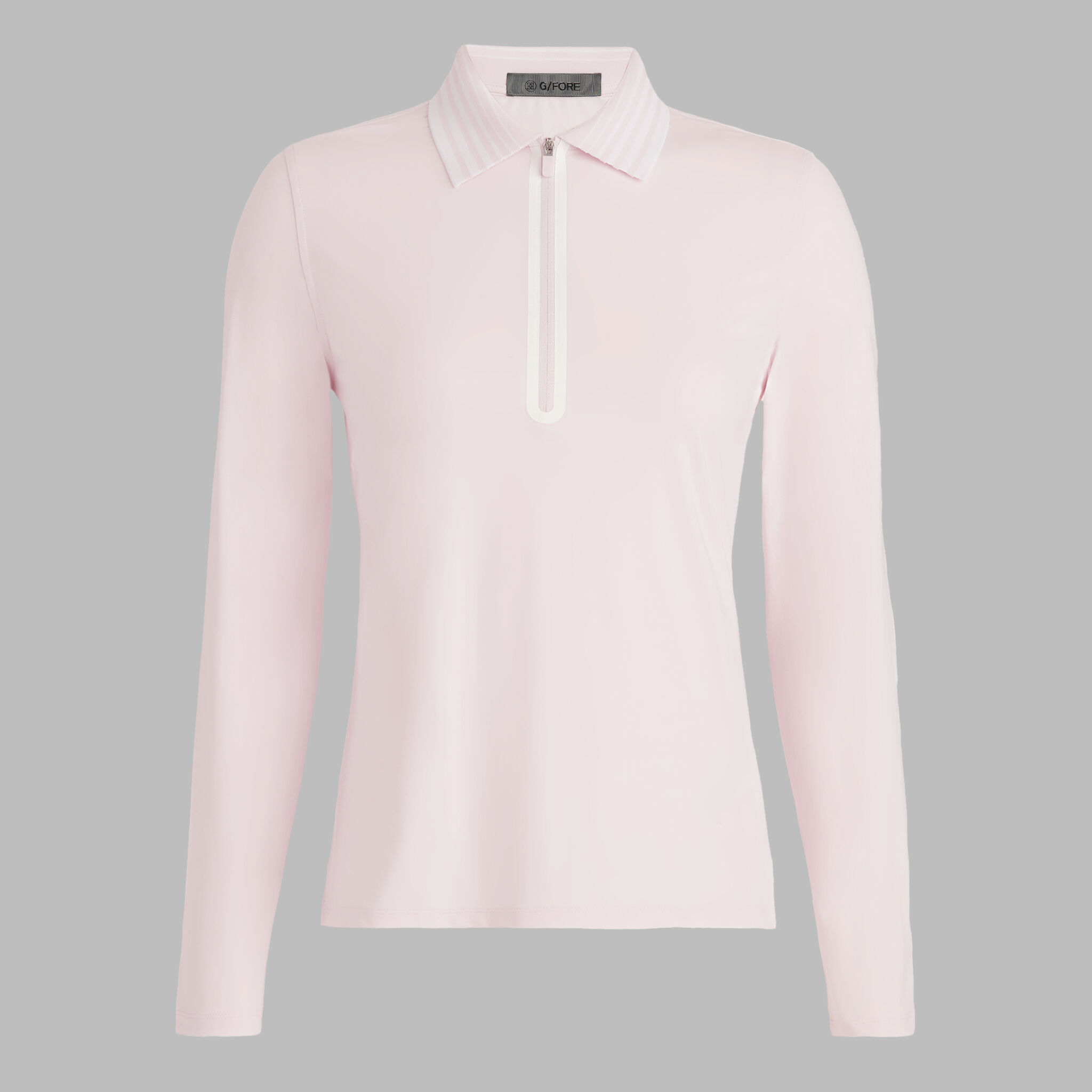 SILKY TECH NYLON QUARTER ZIP POLO