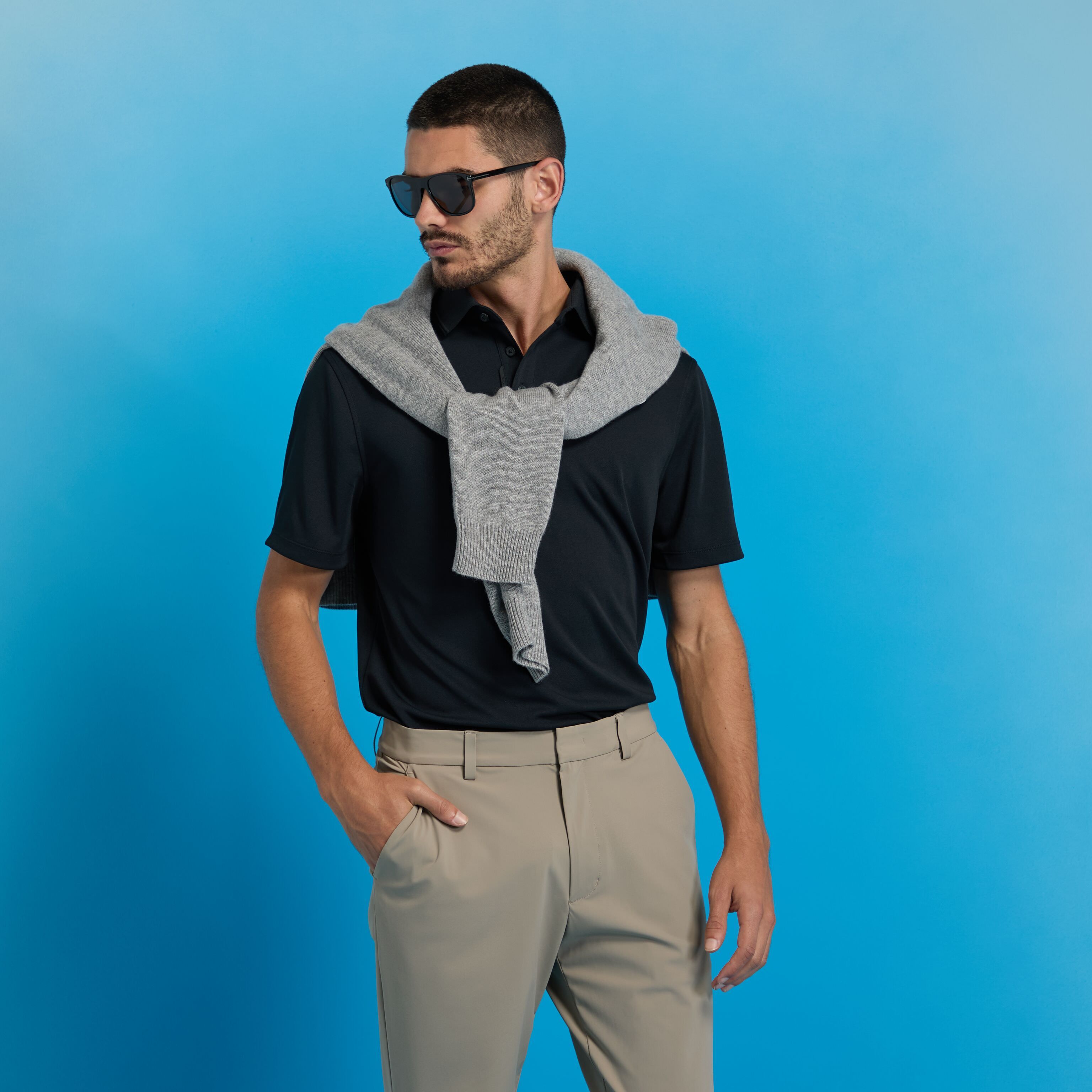 WARP KNIT STRAIGHT LEG PANT