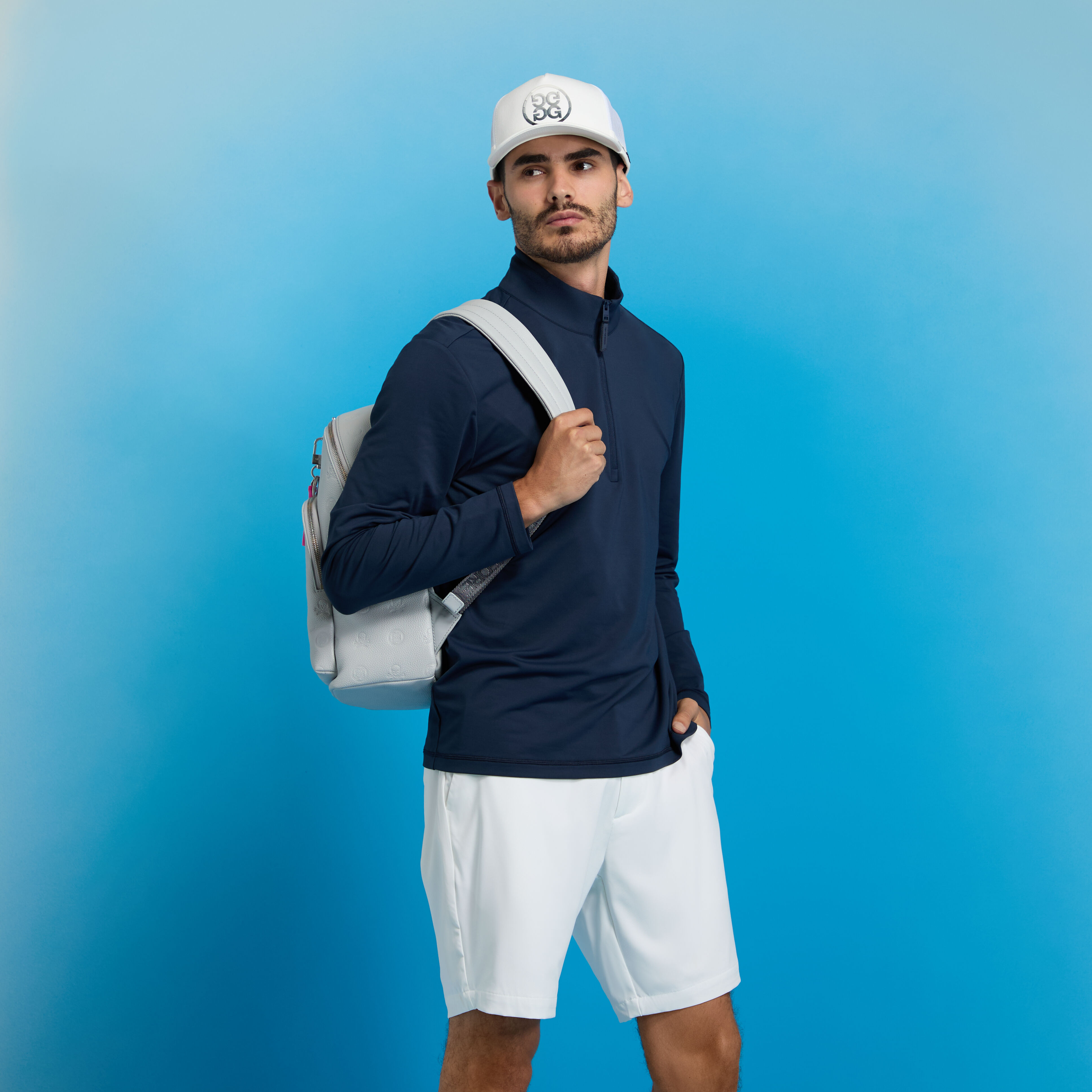 BRUSHED BACK TECH QUARTER ZIP
