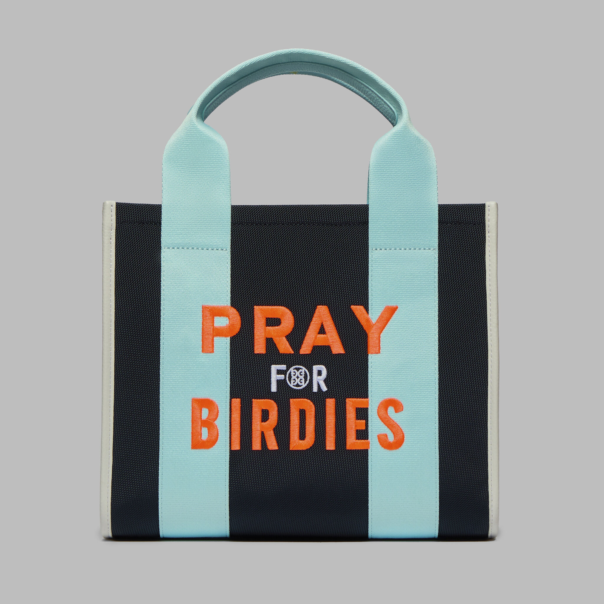 PRAY FOR BIRDIES CANVAS SQUARE BAG