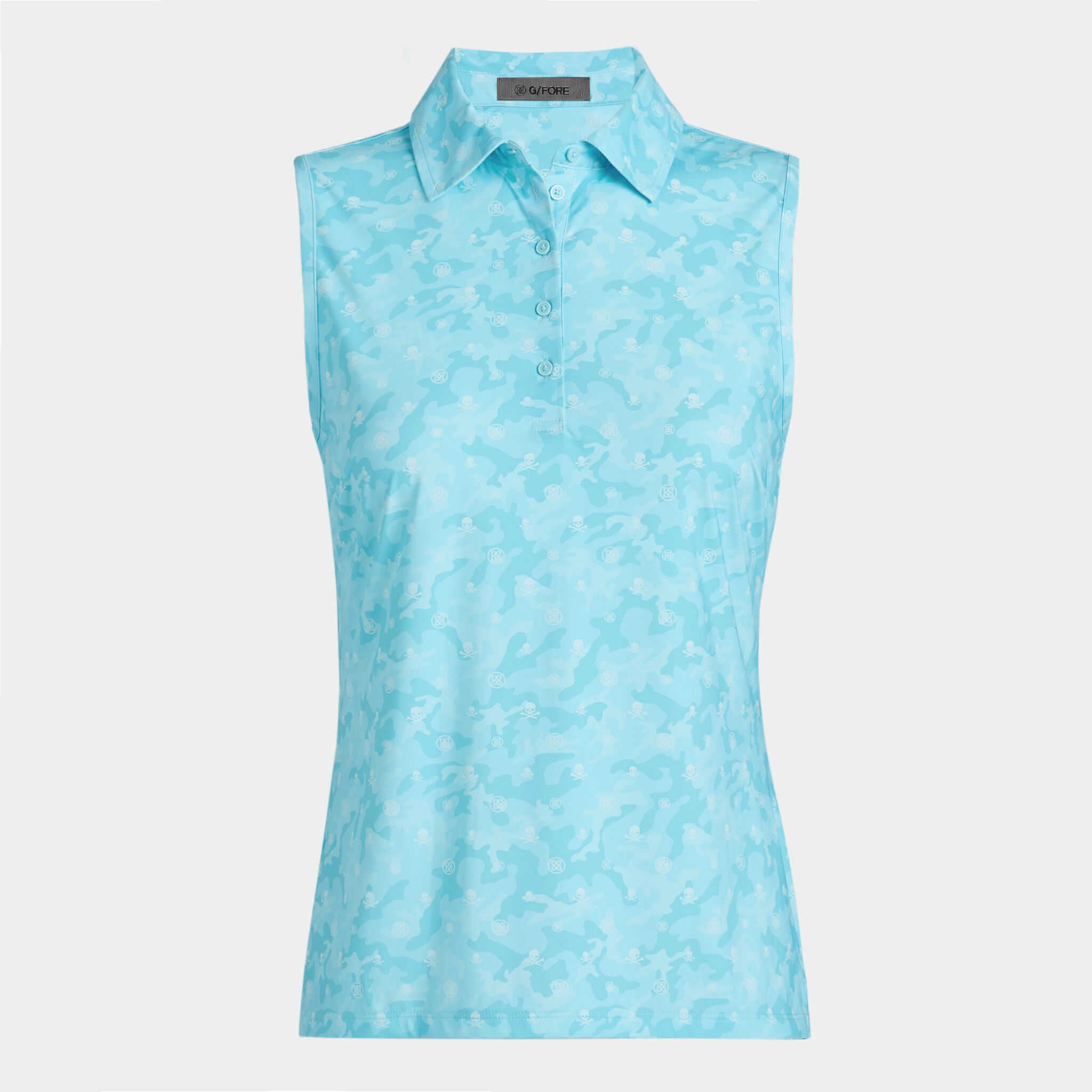ICON CAMO SILKY TECH NYLON SLEEVELESS POLO