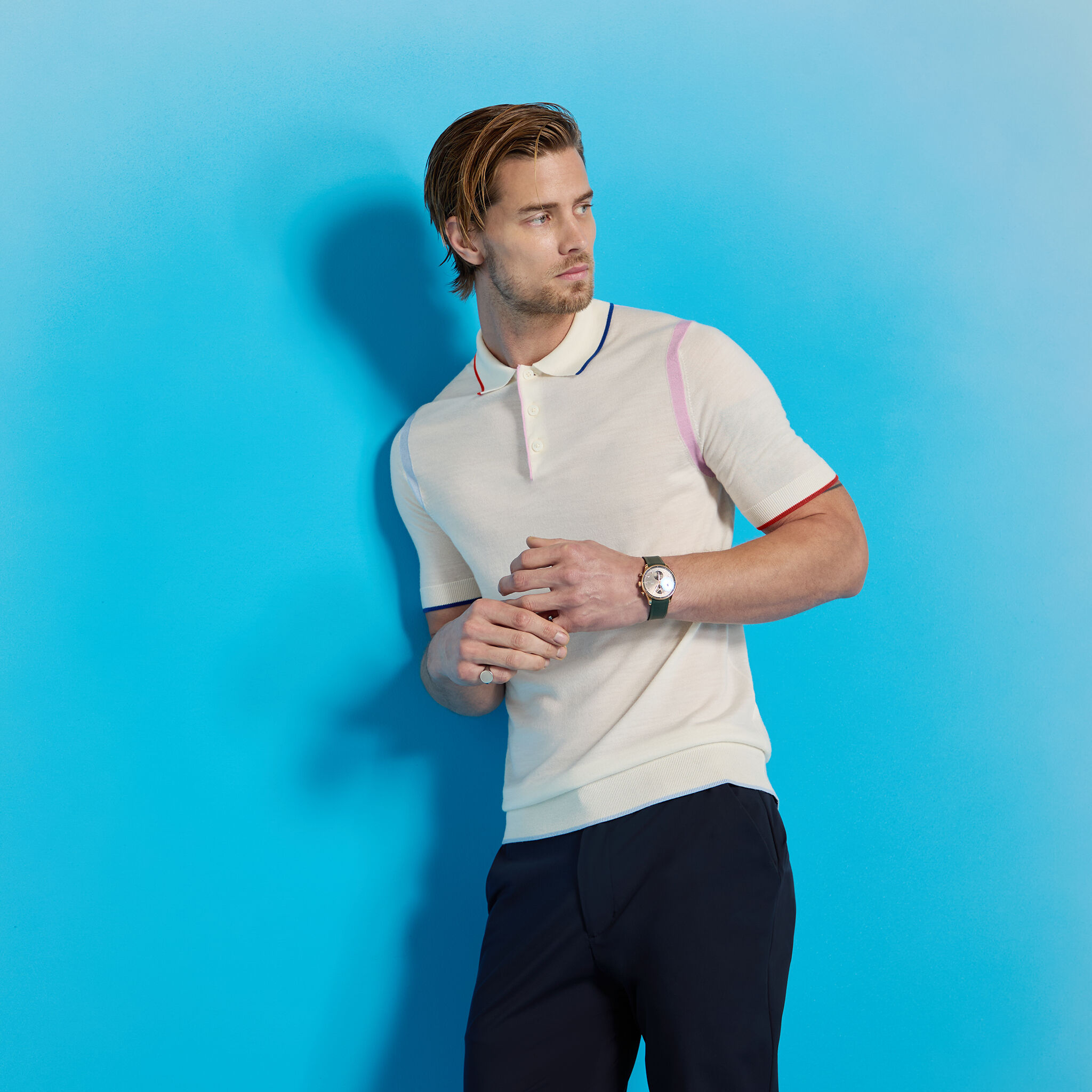 FINE GAUGE MERINO WOOL POLO