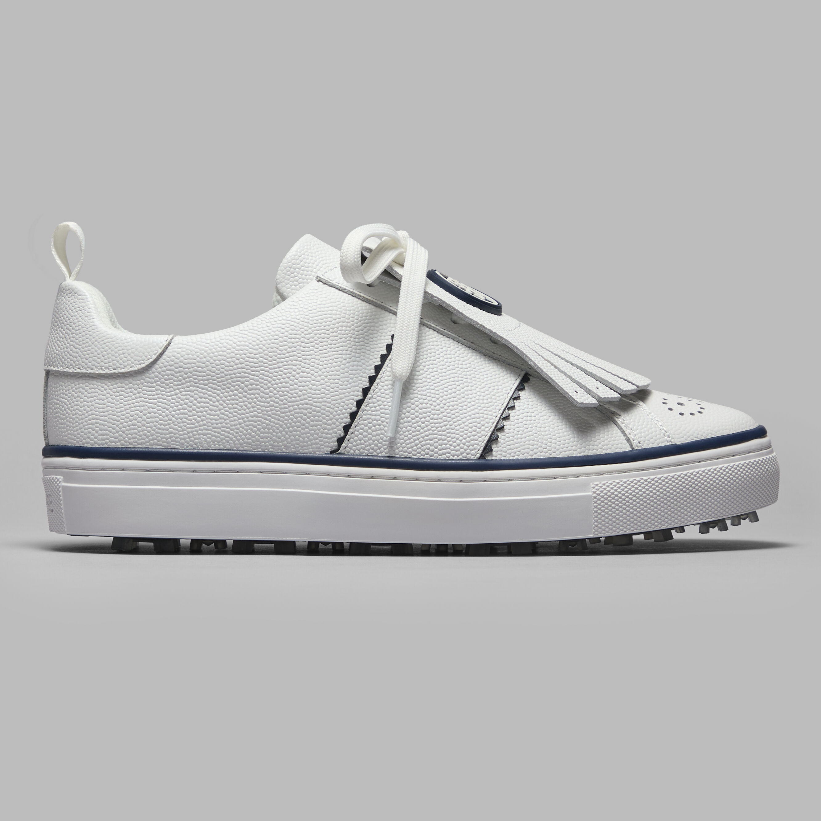 WOMEN'S DURF SADDLE STRIPE LEATHER KILTIE GOLF SHOE