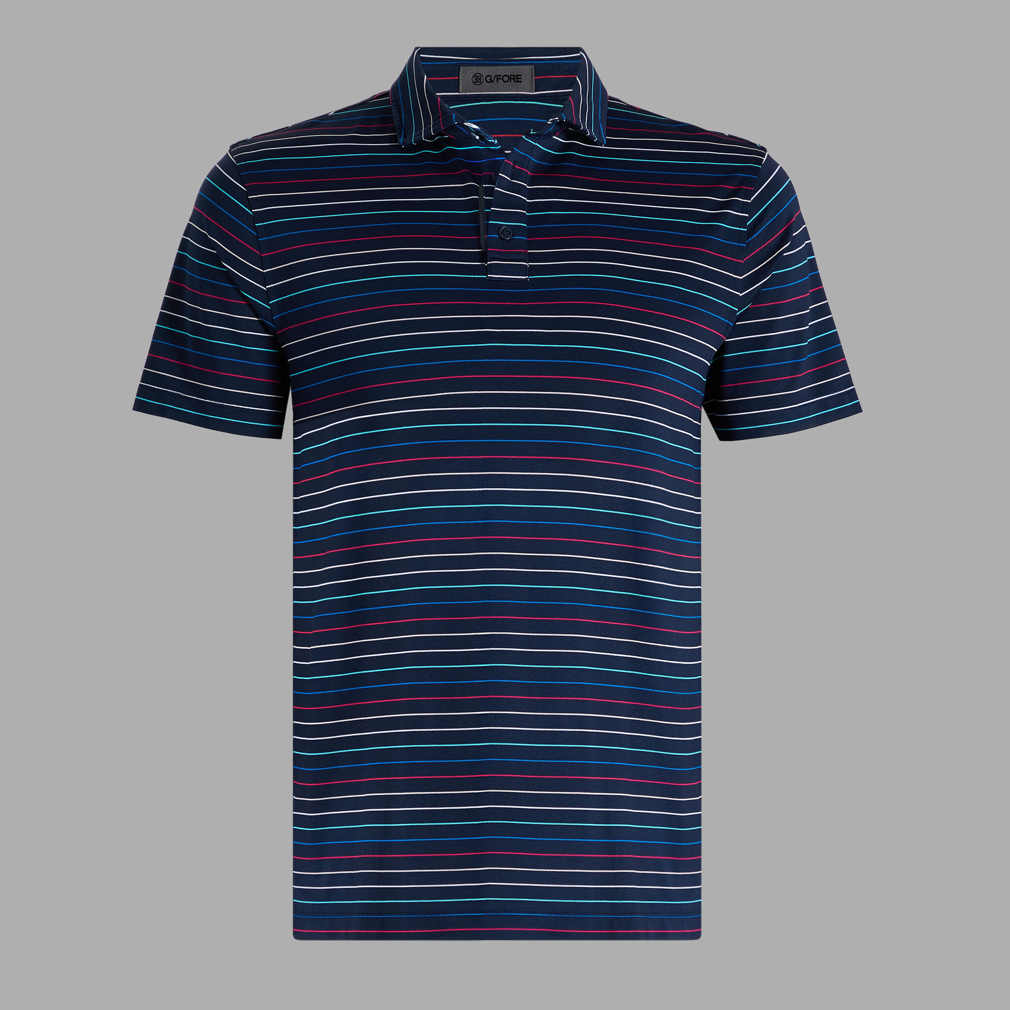 MULTI STRIPE TECH PIQUÉ POLO